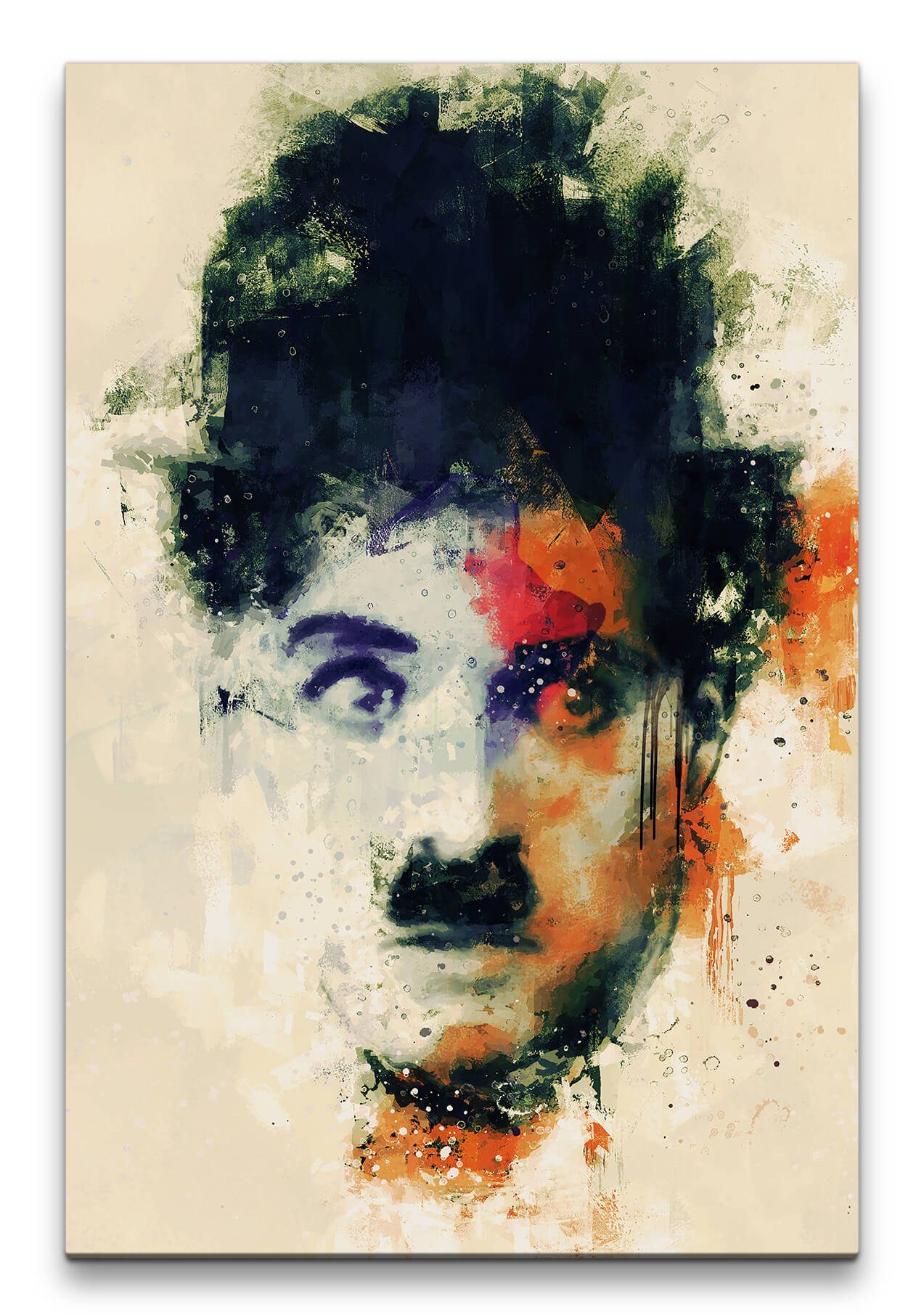 Sinus Art Leinwandbild Charlie Chaplin Porträt günstig online kaufen