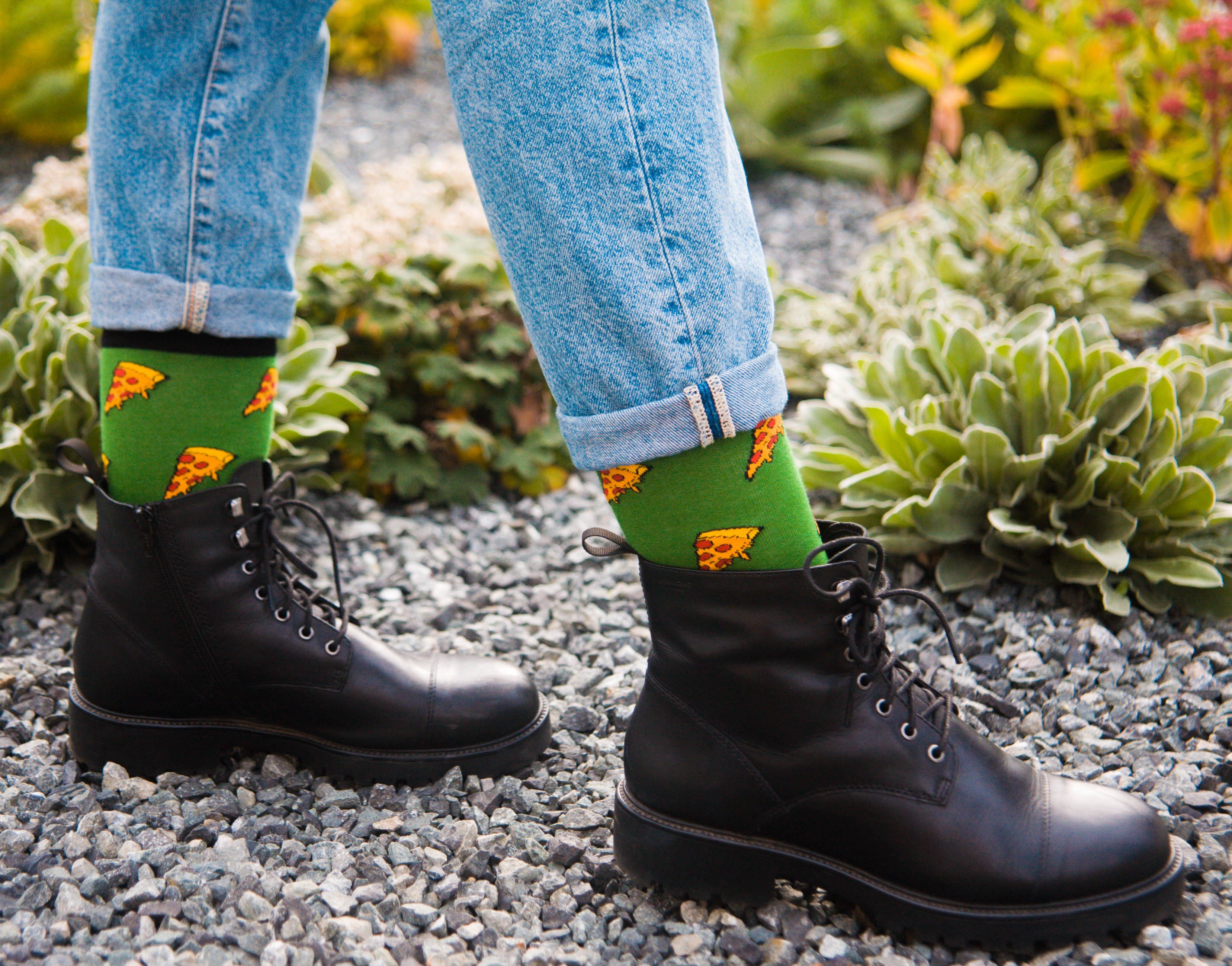 TwoSocks Freizeitsocken Pizza Socken lustige Socken Herren & Damen, Einheitsgröße (1-Paar)