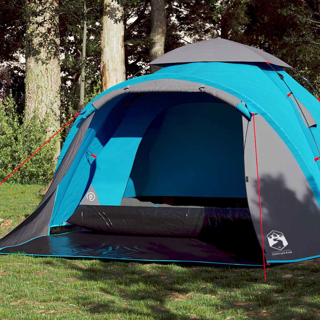 Faltzelt Campingzelt Kuppel 290x220x150 cm Blau