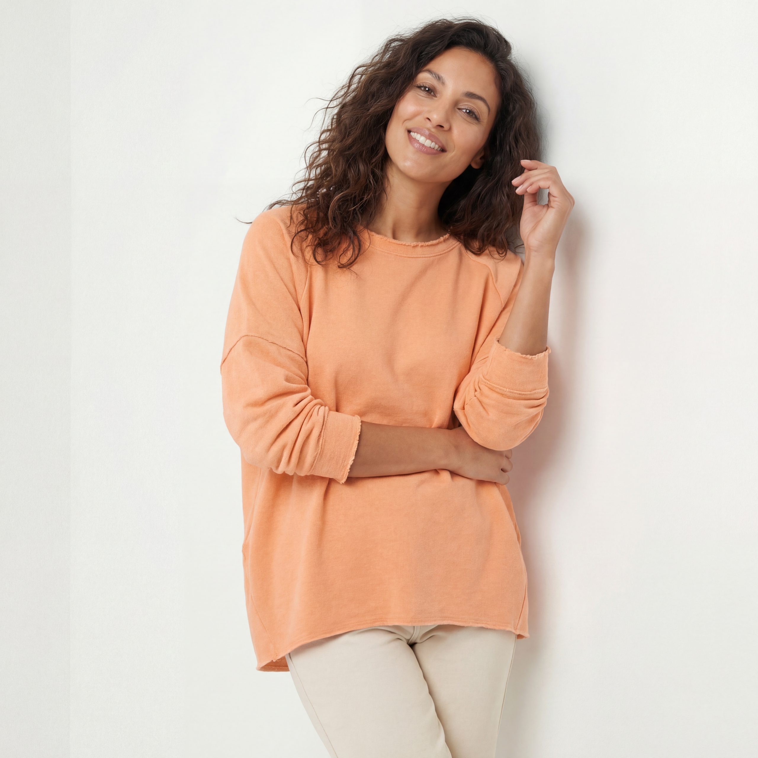 OriginalYou Sweatshirt Damen Langarmshirt Baumwoll Strand Sweater One Size 38–42 (oversize/klassisch), 42–46 (oversize/klassisch)