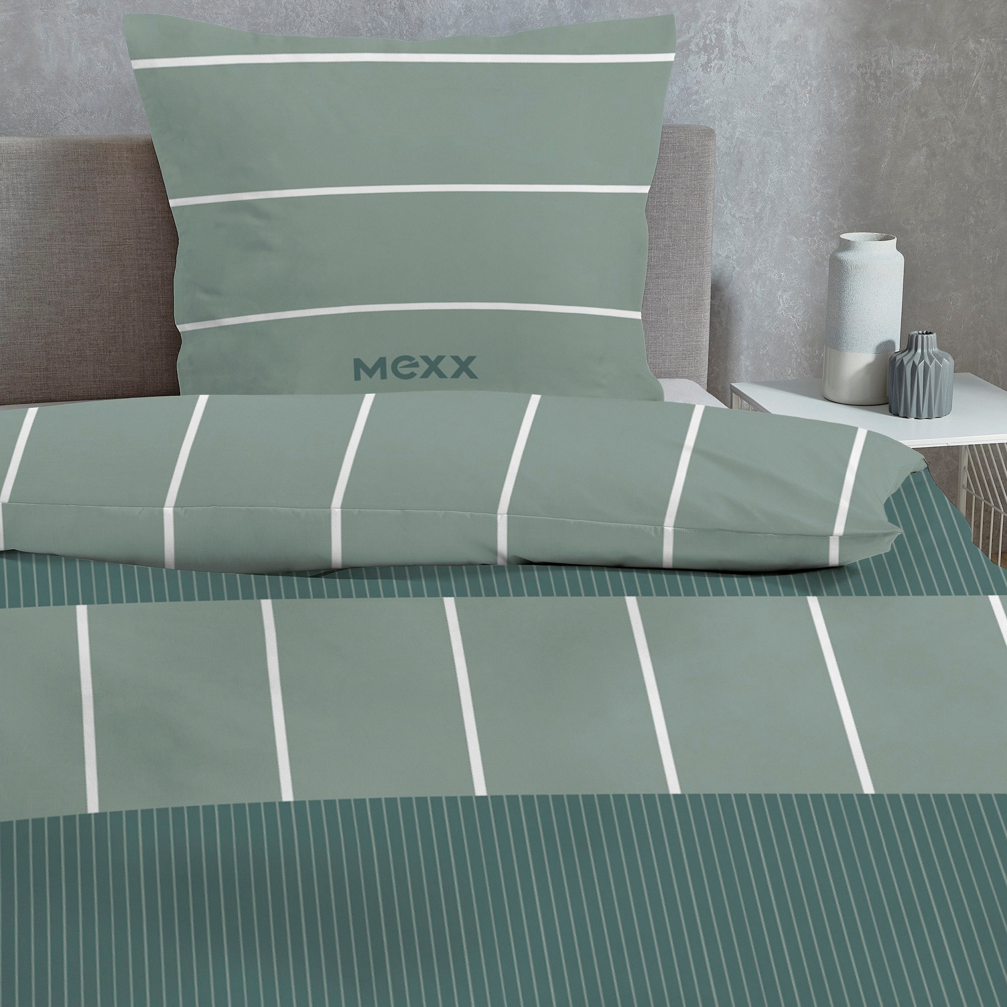 Mexx Bettwäsche Set 2-teilig 135x200 80x80 günstig online kaufen