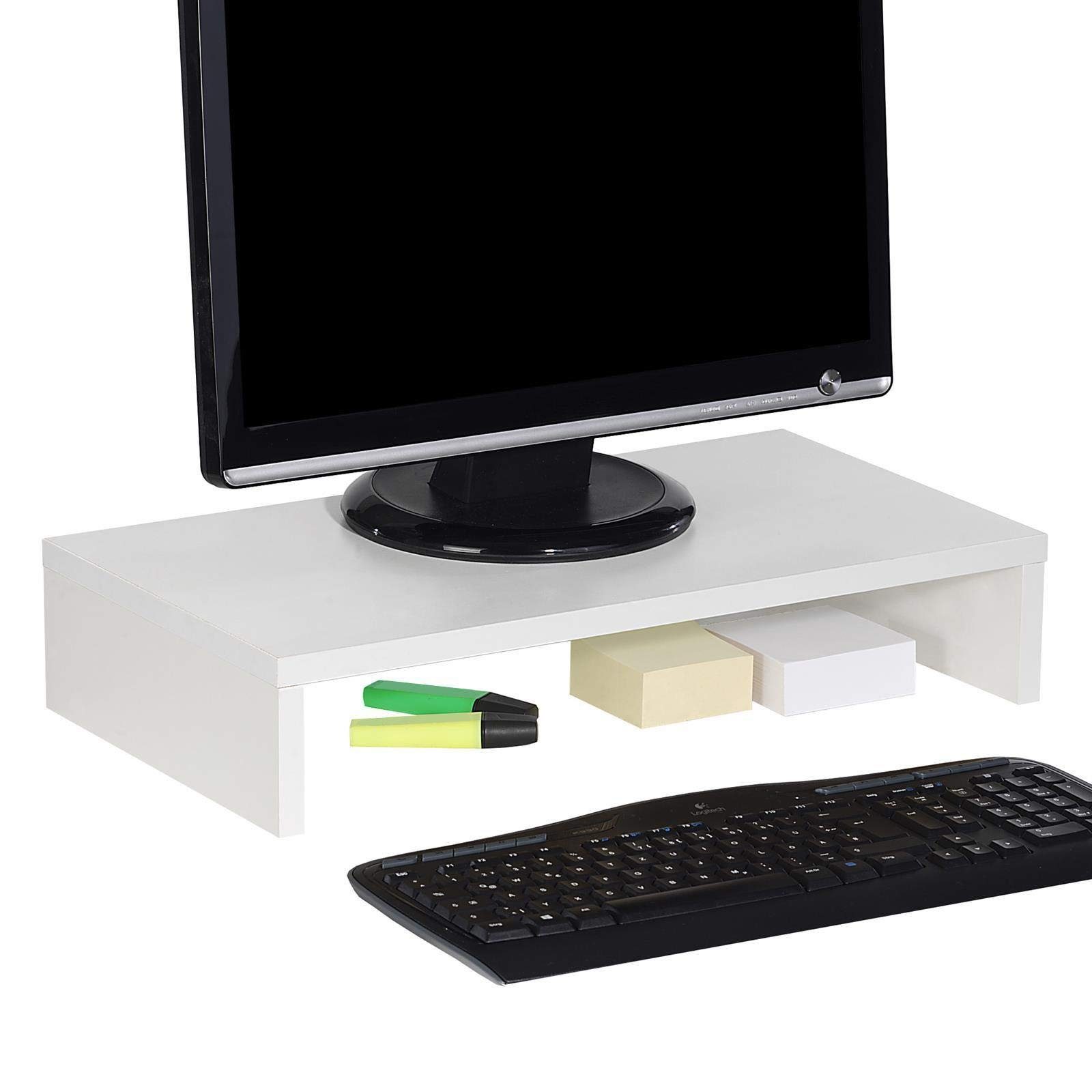 GelldG Wandregal Monitorständer Schreibtischregal Bildschirmständer Notebookständer