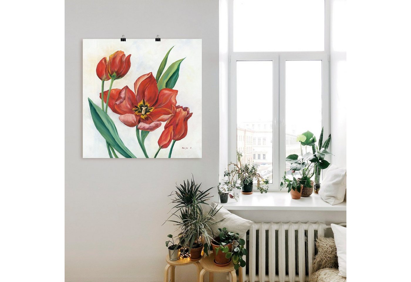 Artland Wandbild »Tulpen I«, Blumenbilder (1 Stück), in vielen Größen & Produktarten - Alubild / Outdoorbild für den Außenbereich, Leinwandbild, Poster, Wandaufkleber / Wandtattoo auch für Badezimmer geeignet-kaufen