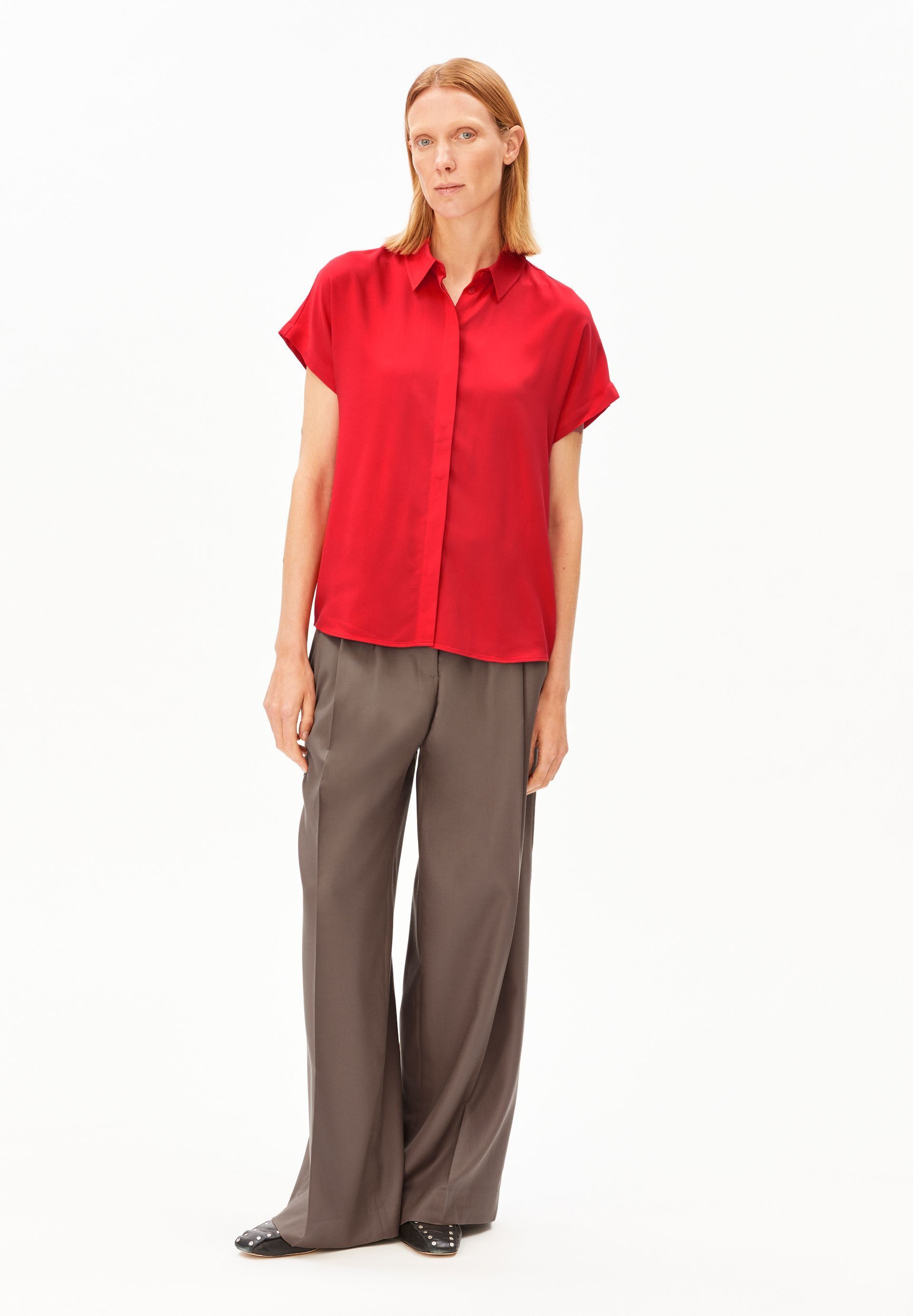 Armedangels Hemdbluse LARISAANA Bluse aus LENZING™ ECOVERO™ Viskose (1-tlg) Relaxed Fit