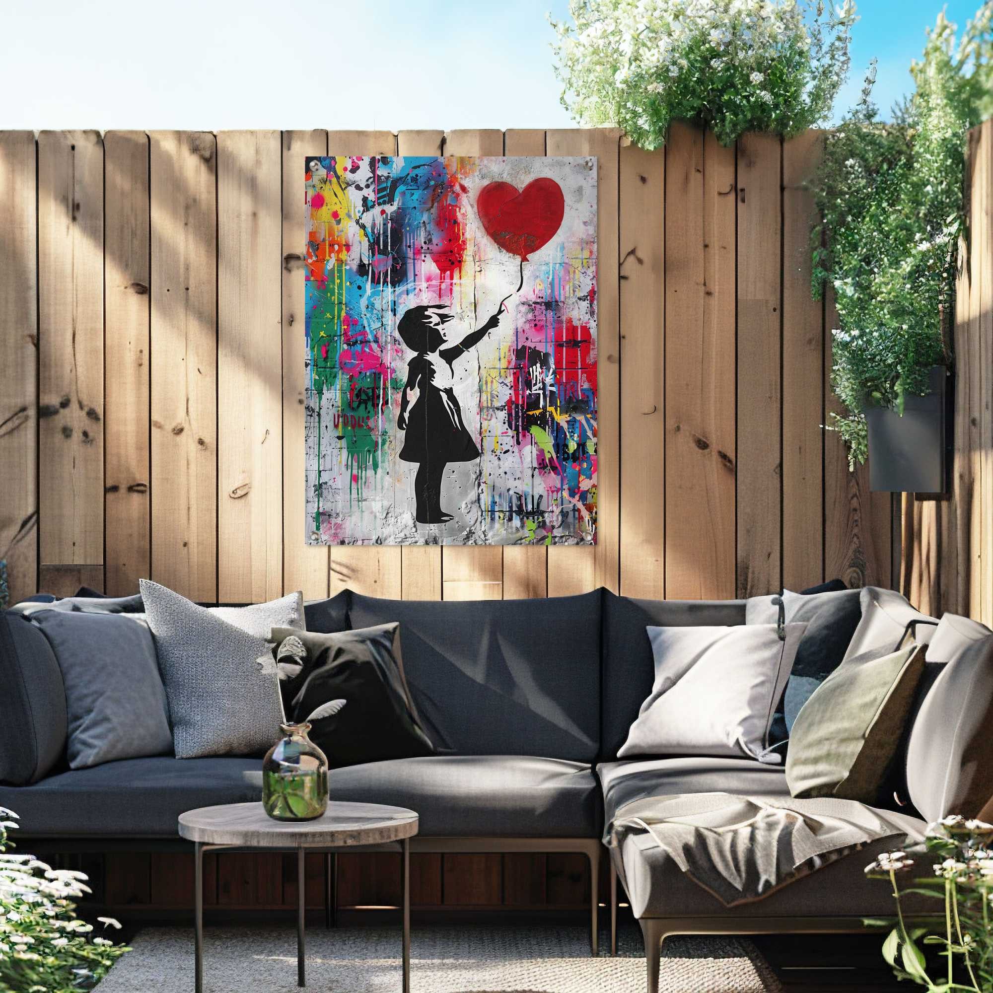 Reinders! Poster Balloon Girl Grafitti günstig online kaufen