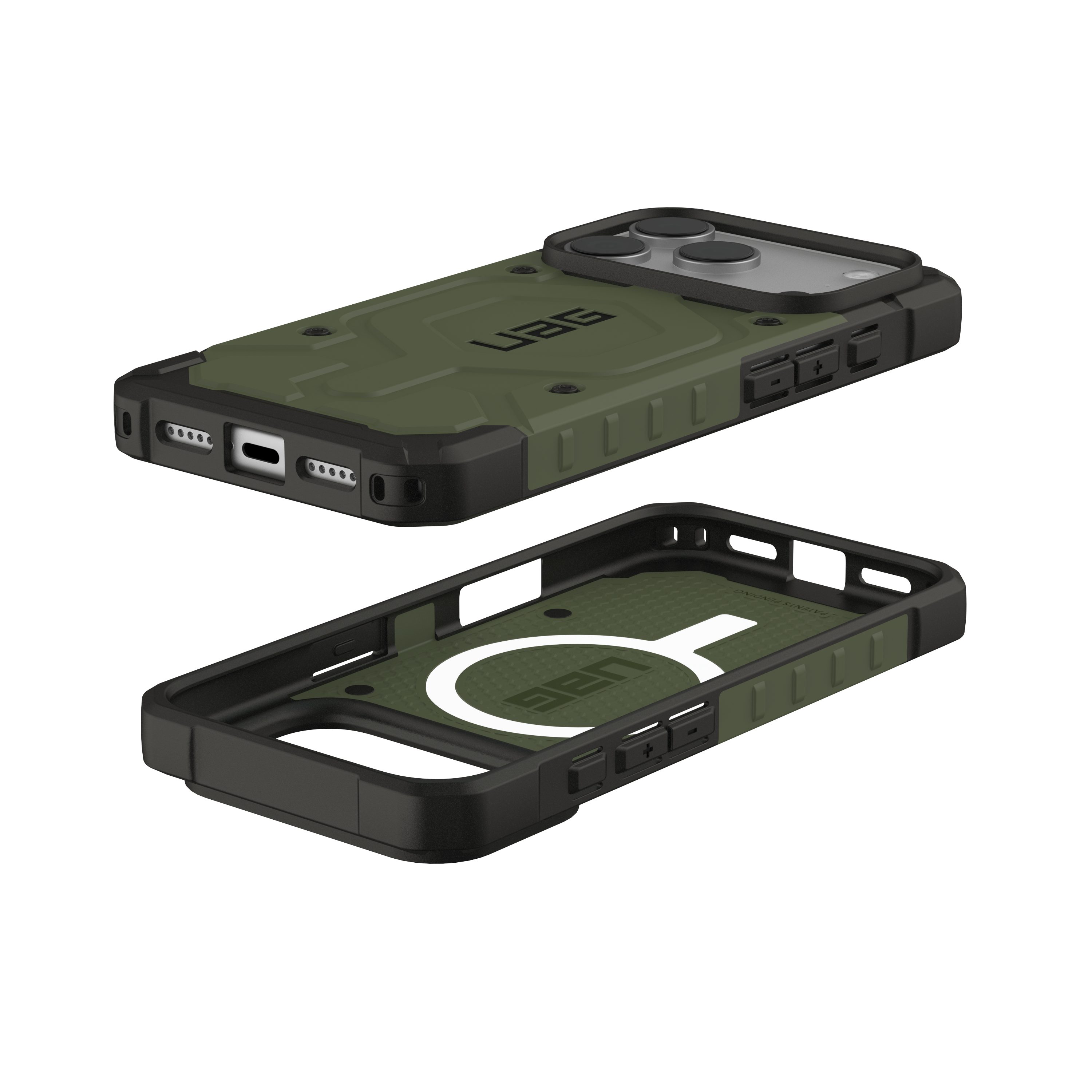 Urban Armor Gear Smartphone-Hülle Pathfinder - iPhone 17 Pro MagSafe Hülle, [Starker Magnetring, Fallschutz nach Militärstandard]