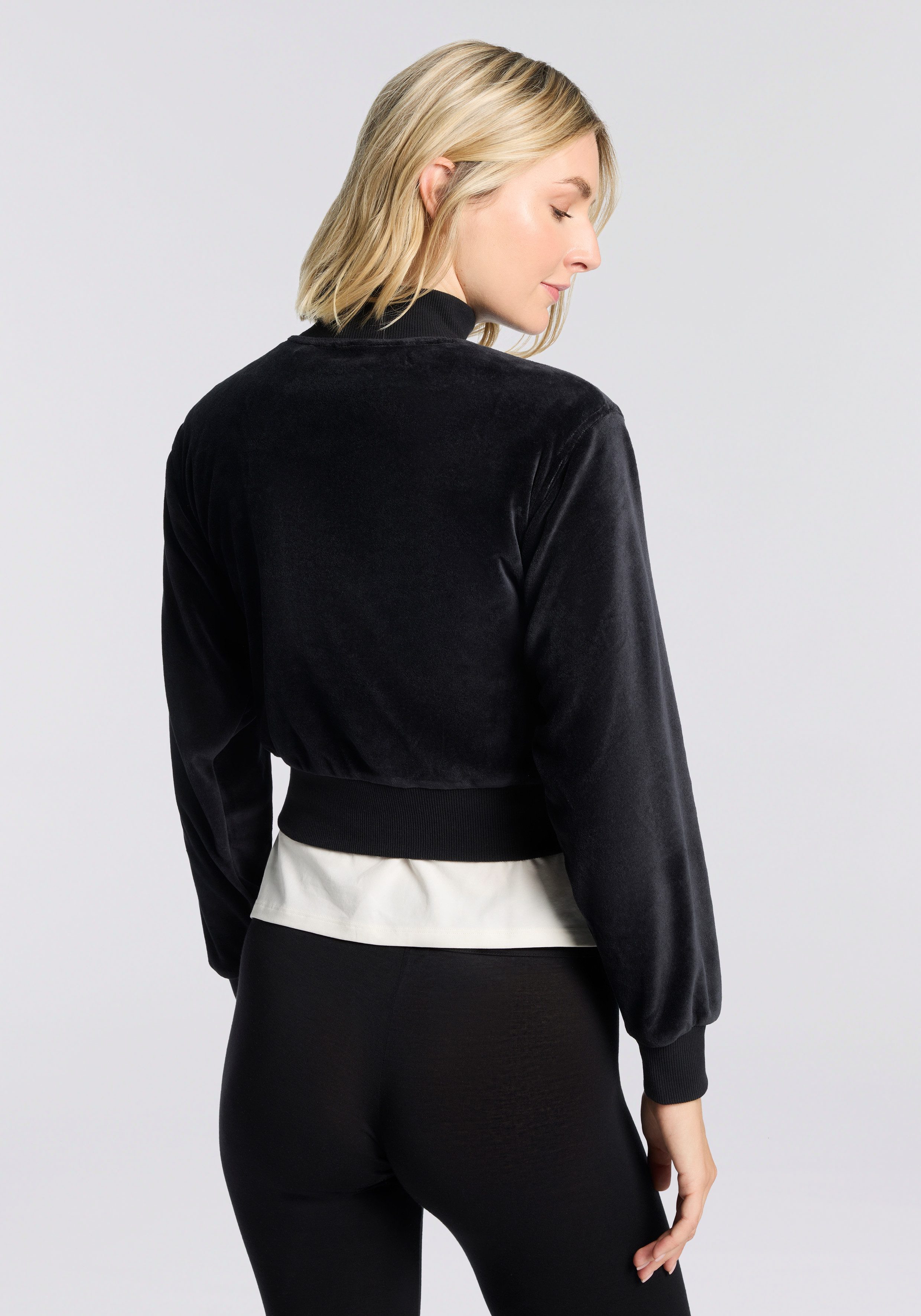 HUGO Sweatjacke VELVET mit leichtem Glanz günstig online kaufen