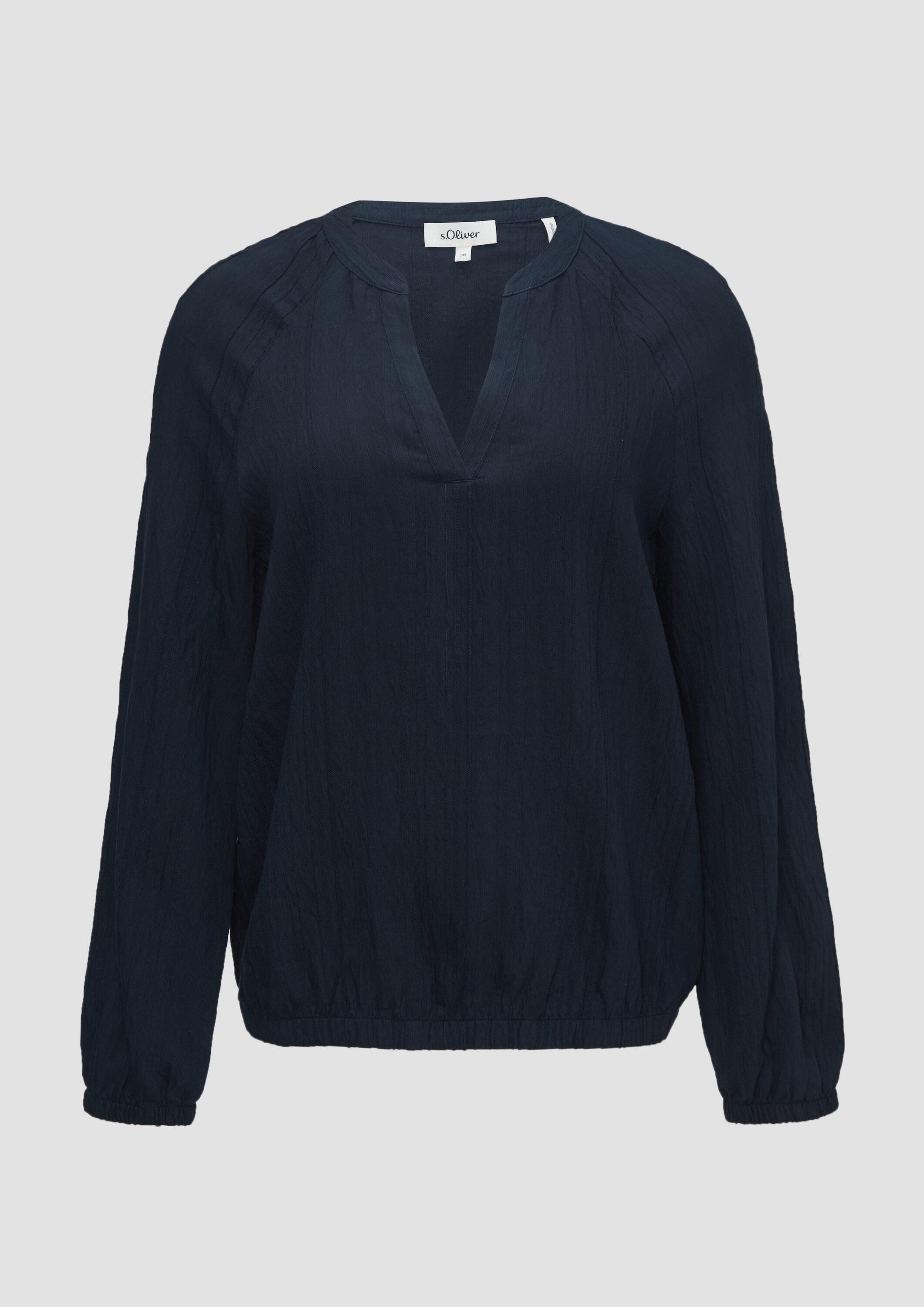 s.Oliver Langarmbluse Bluse Bluse mit Strukturstreifen