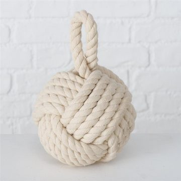 BOLTZE Türstopper Zuber als Knoten aus Jute, 2er Set (1x Braun, 1x Beige) Maritimes Design