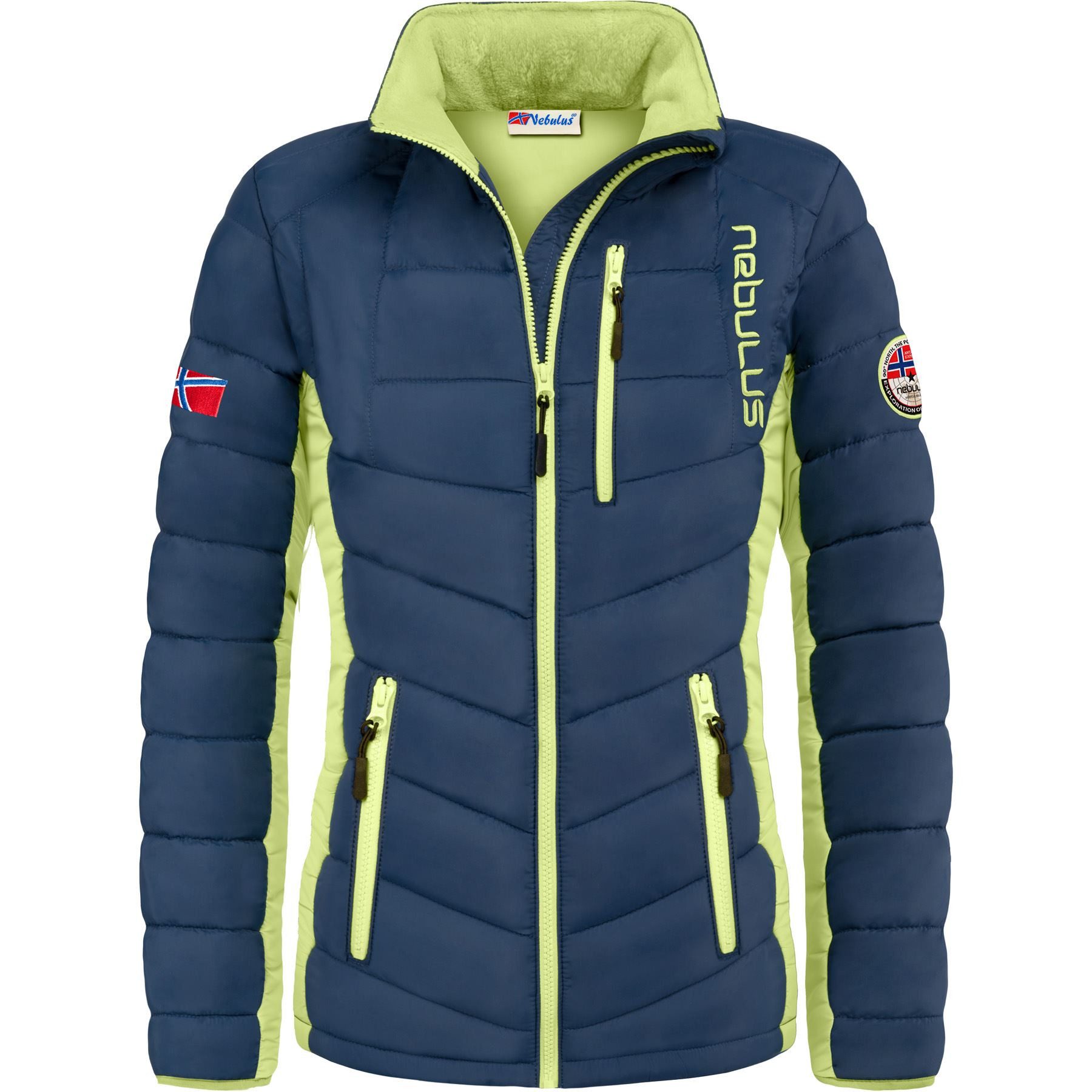 Winterjacke Winterjacke, P5843 - Damen, navy-lime, M/38
