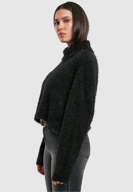 URBAN CLASSICS Rundhalspullover Urban Classics Damen Ladies Oversized Turtleneck Feather Sweater (1-tlg)