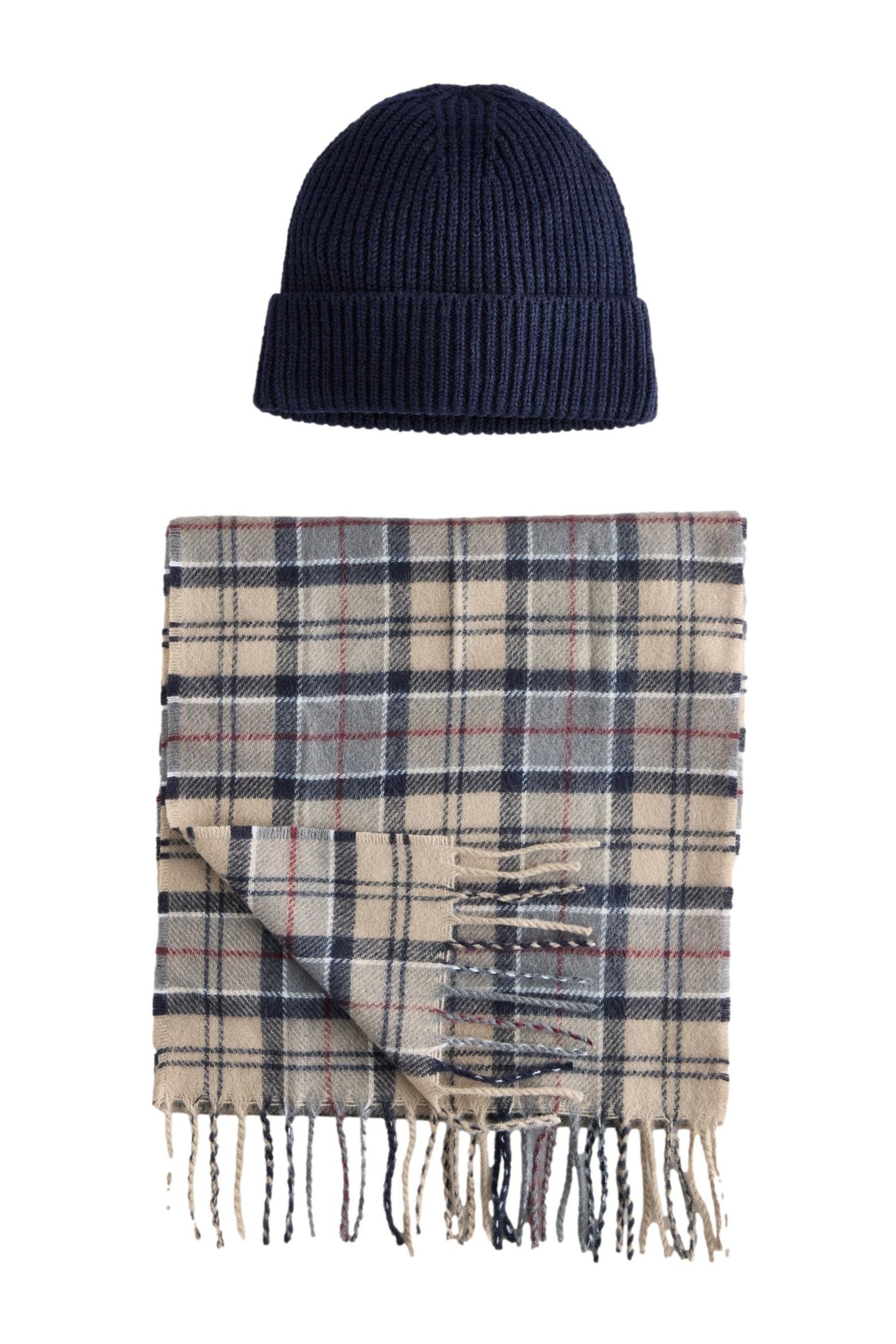 Beanie Schal und Beaniemütze im Set
