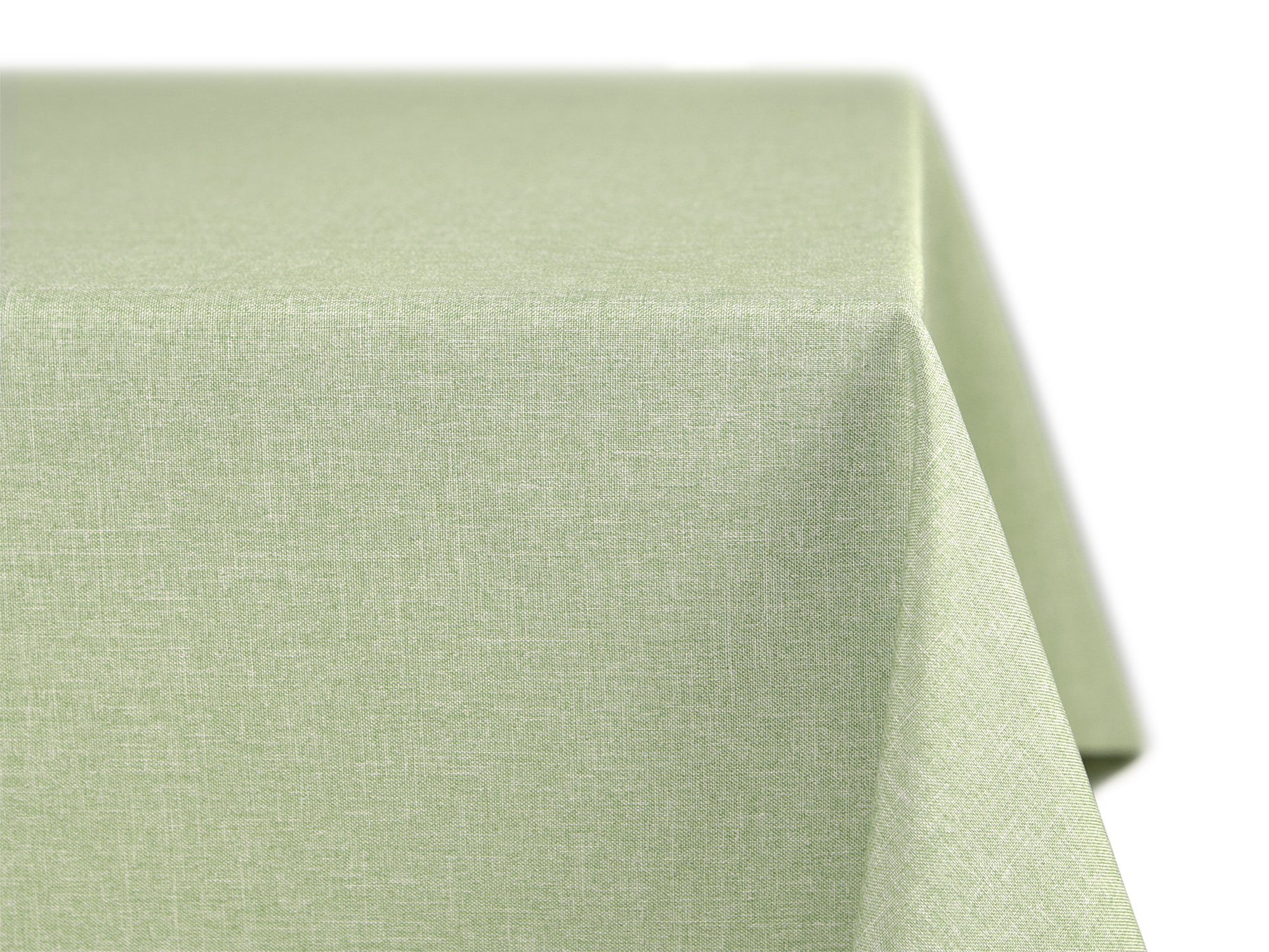 Beautex Tischdecke Fleckenabweisende bügelfreie Tischdecke mit Lotuseffekt, Leinenoptik (1-tlg) Hellgrün