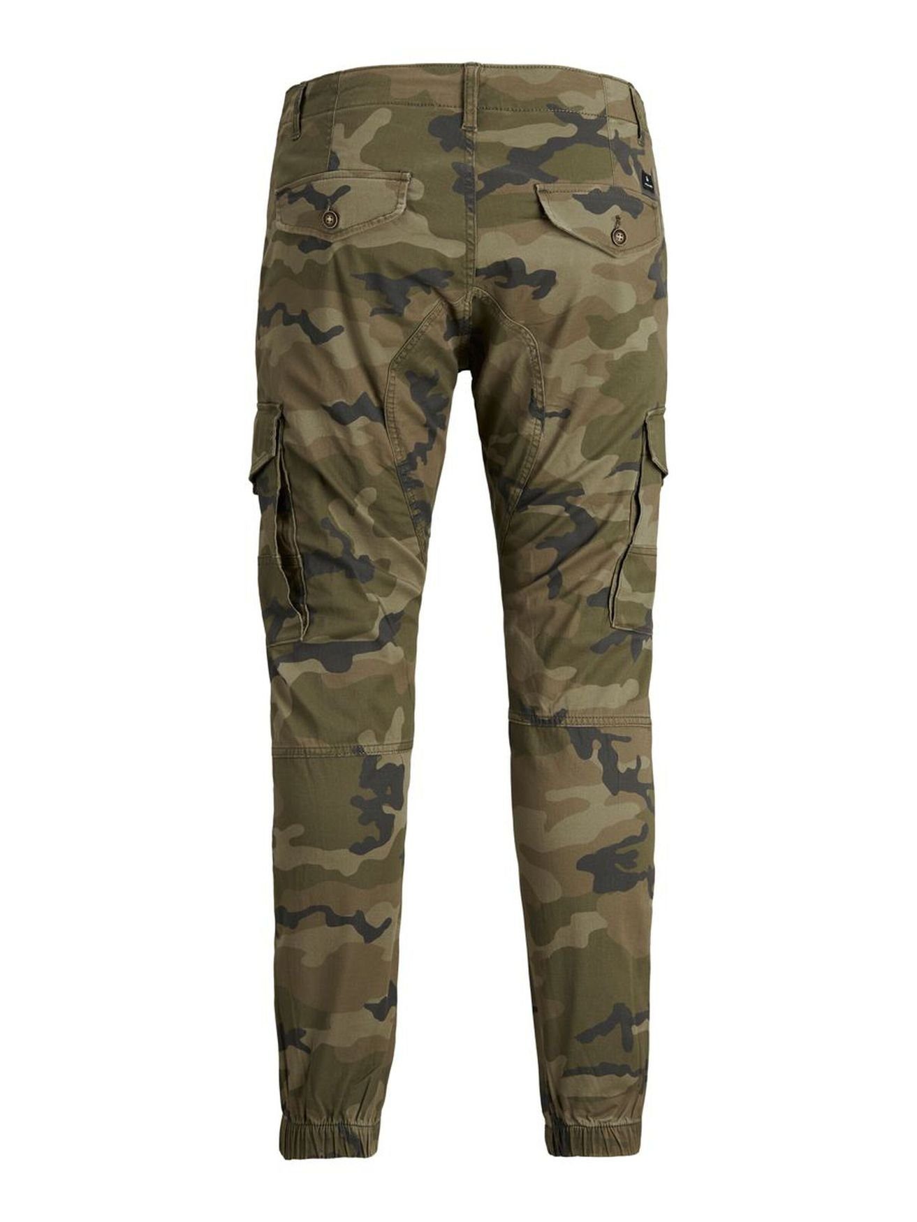 Jack & Jones Cargohose Cargo Pants PAUL FLAKE AKM 542 Twill Gummibund PAUL JJ FLAKE AKM 542