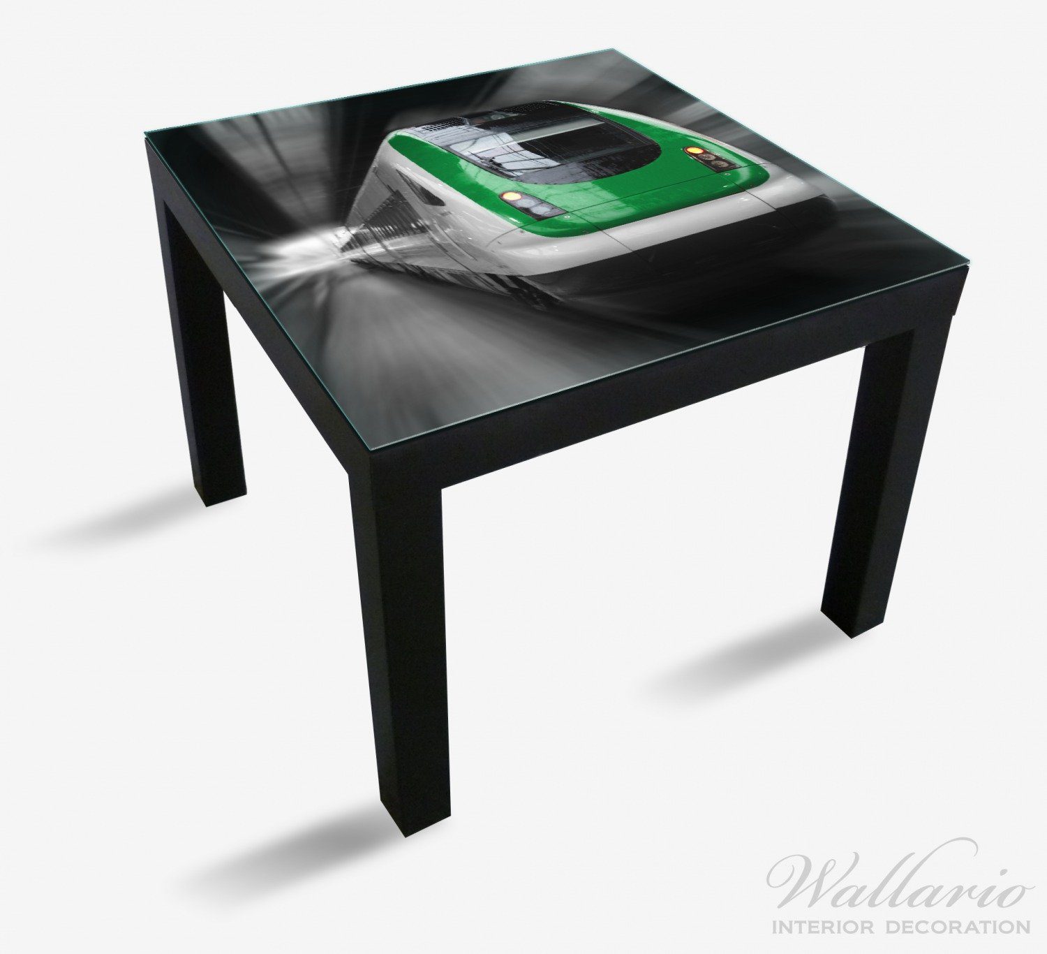 - geeignet Perspektive Zug (1 Wallario St), für Lack grün Tisch vorn von vorn in Fahrender Tischplatte von Ikea