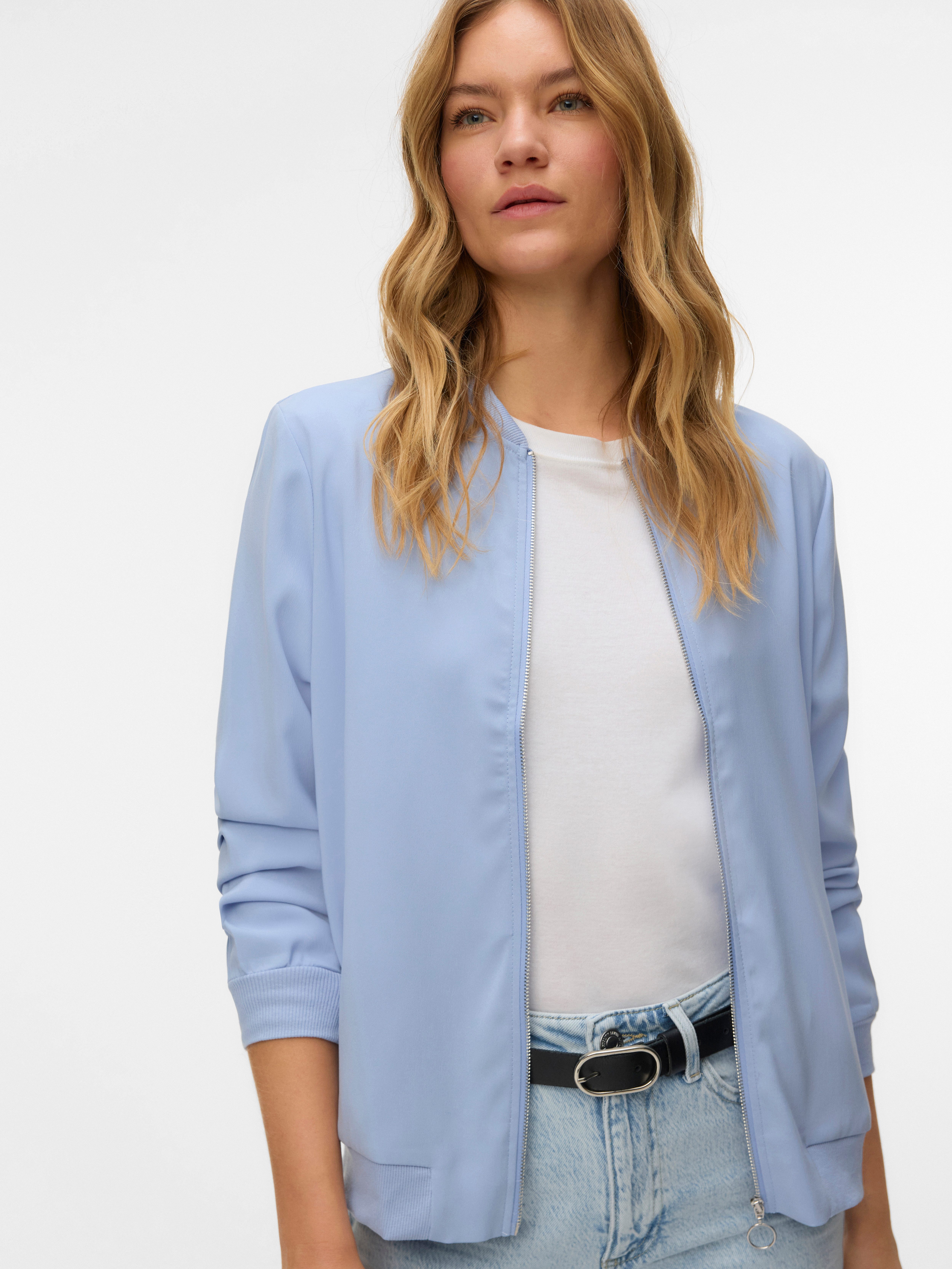 Vero Moda Bomberjacke VMCOCO L/S BOMBER NOOS in modisch kurzer Form, mit Stretch