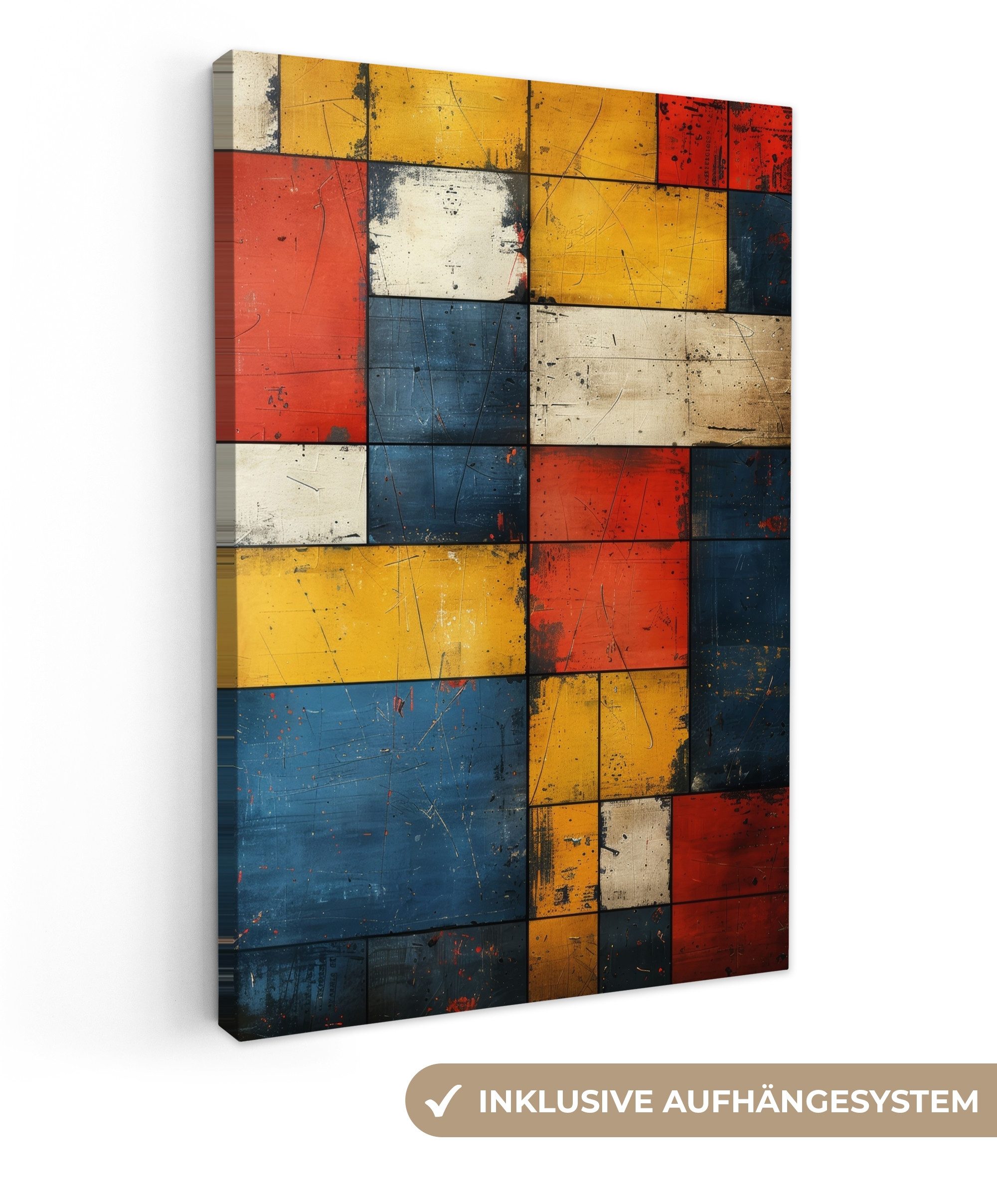 OneMillionCanvasses® Leinwandbild Mondrian-Stil - Kunst - günstig online kaufen