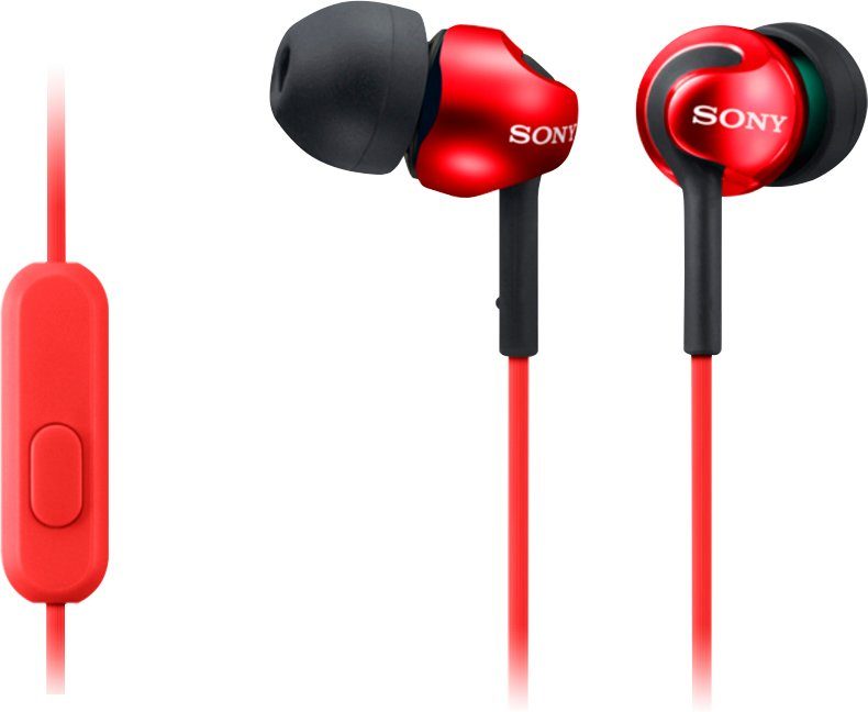 rot Sony In-Ear-Kopfhörer MDR-EX110AP