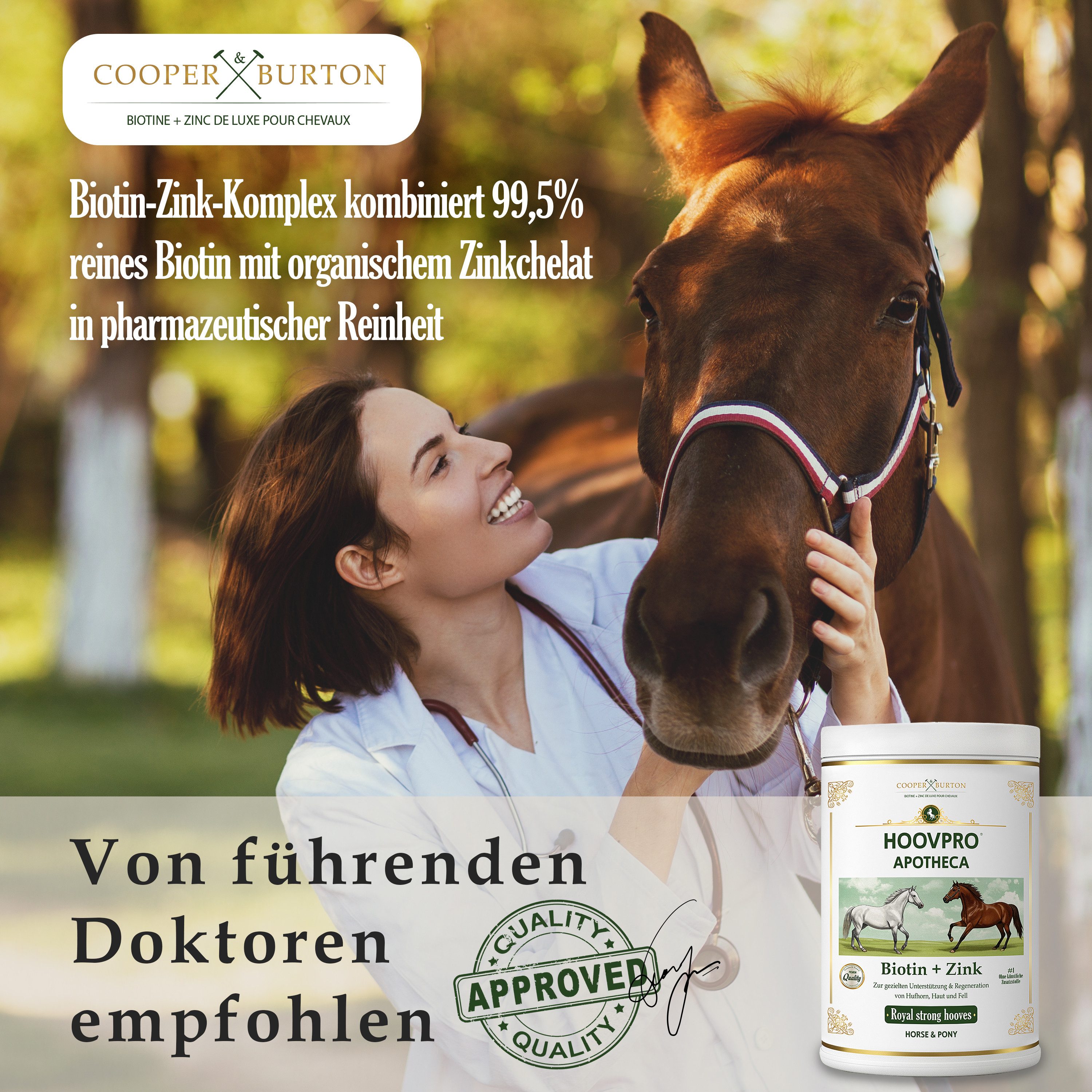Cooper&Burton Biotin Zink Pro Complex 750 g – Hochdosierte für Pferde & Ponys, Ergänzungsfutter für: Pferd, Pony – Bild 3 von 5