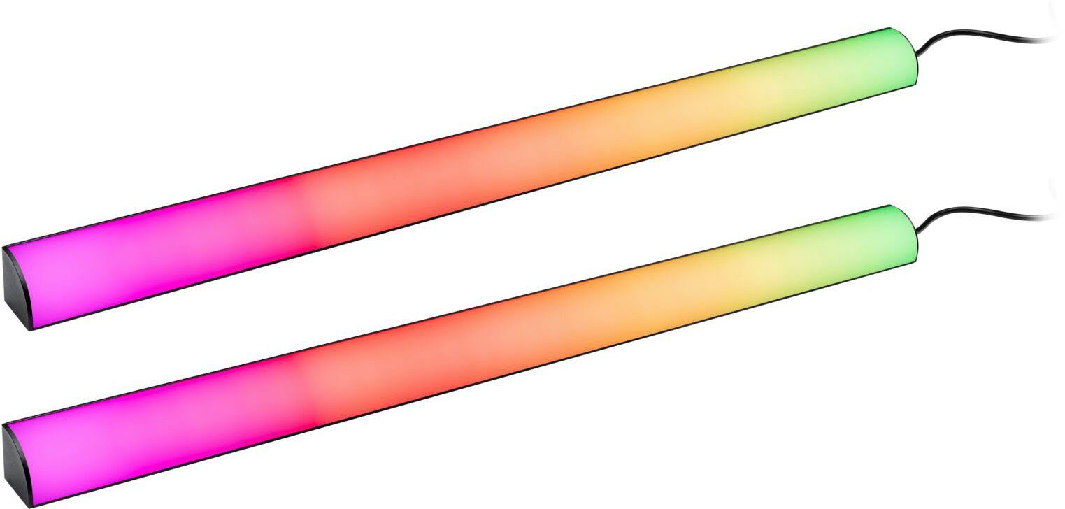 Rainbow 2x1W 2-flammig LED-Streifen RGB 2x48lm, Paulmann Dynamic 30x30mm Lightbar EntertainLED