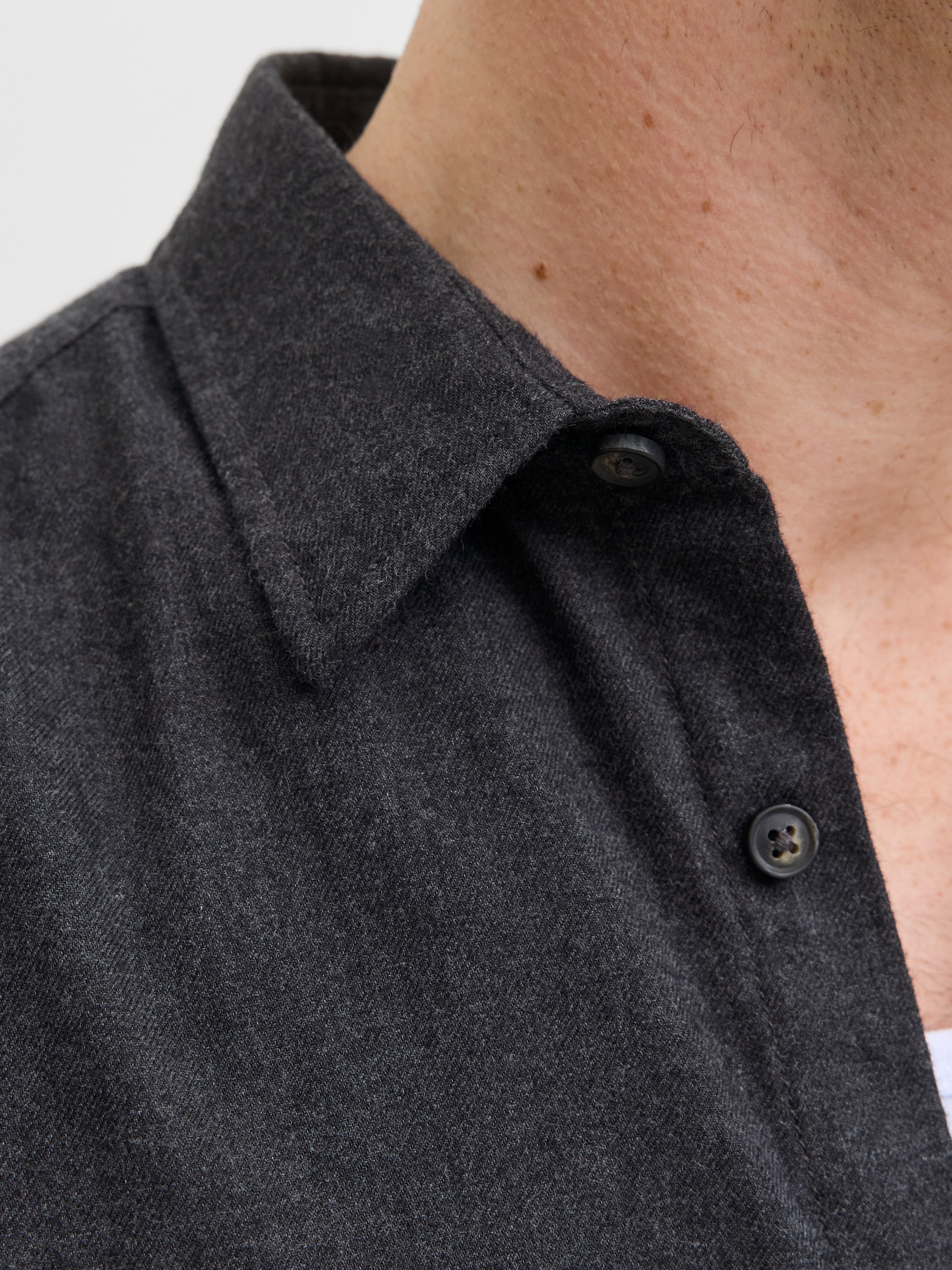 Jack & Jones PlusSize Langarmhemd JJECLASSIC MELANGE SHIRT L/S SN PLS