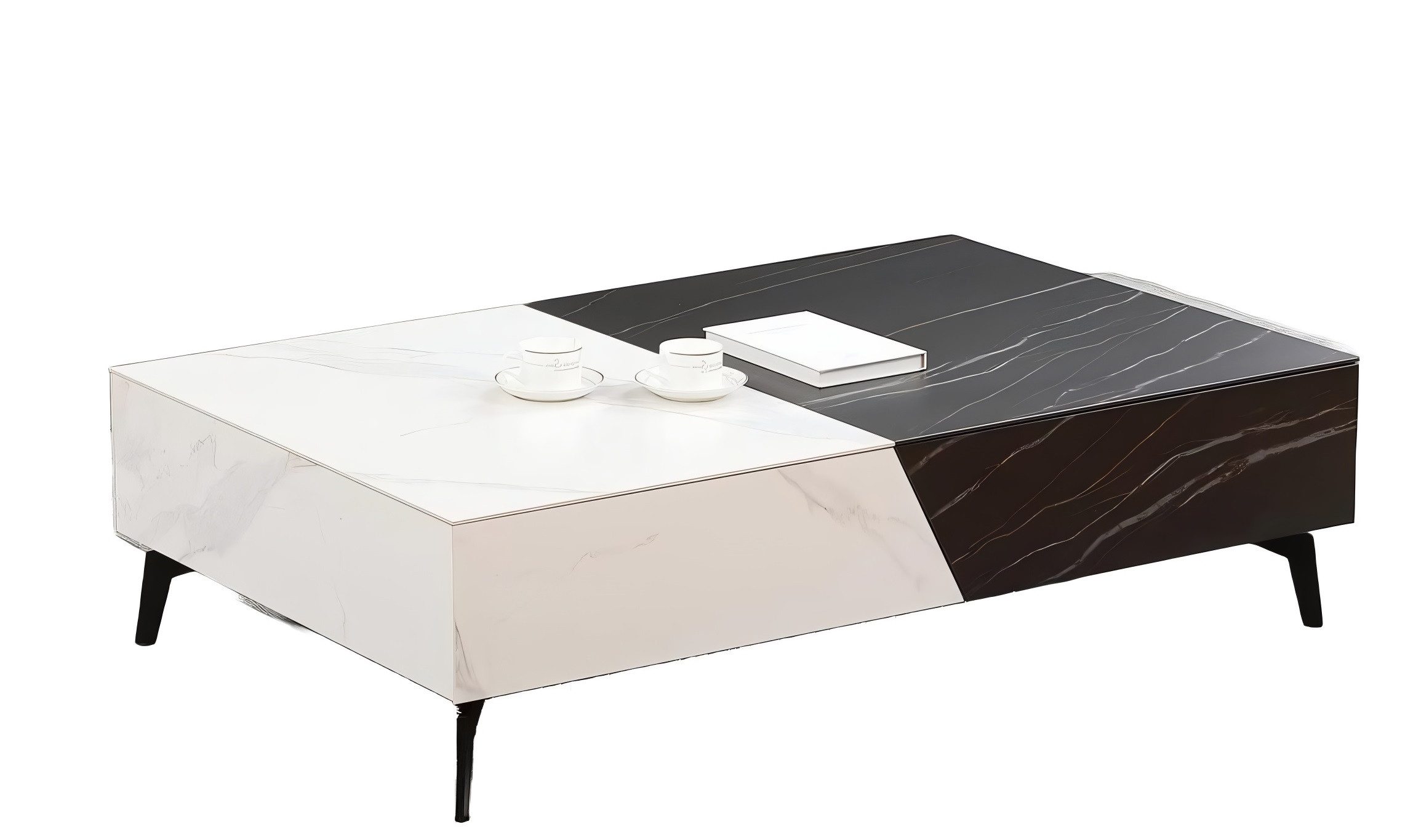 Xlmoebel Couchtisch Wohnzimmer Holztisch in Hochglanz Desig (1-St., Couchtisch), Hergestellt in Europa