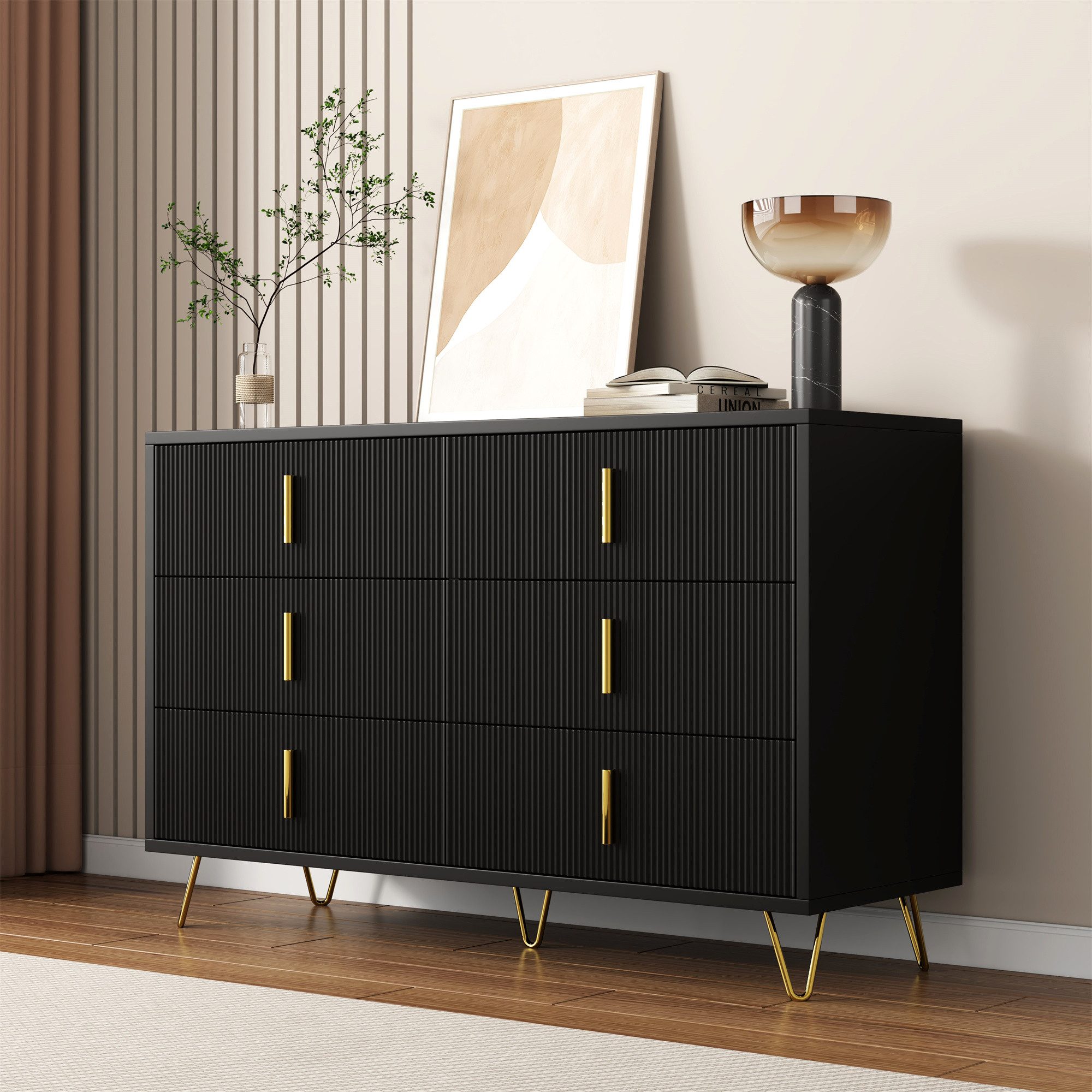 SOFTWEARY Sideboard Breite 120 cm