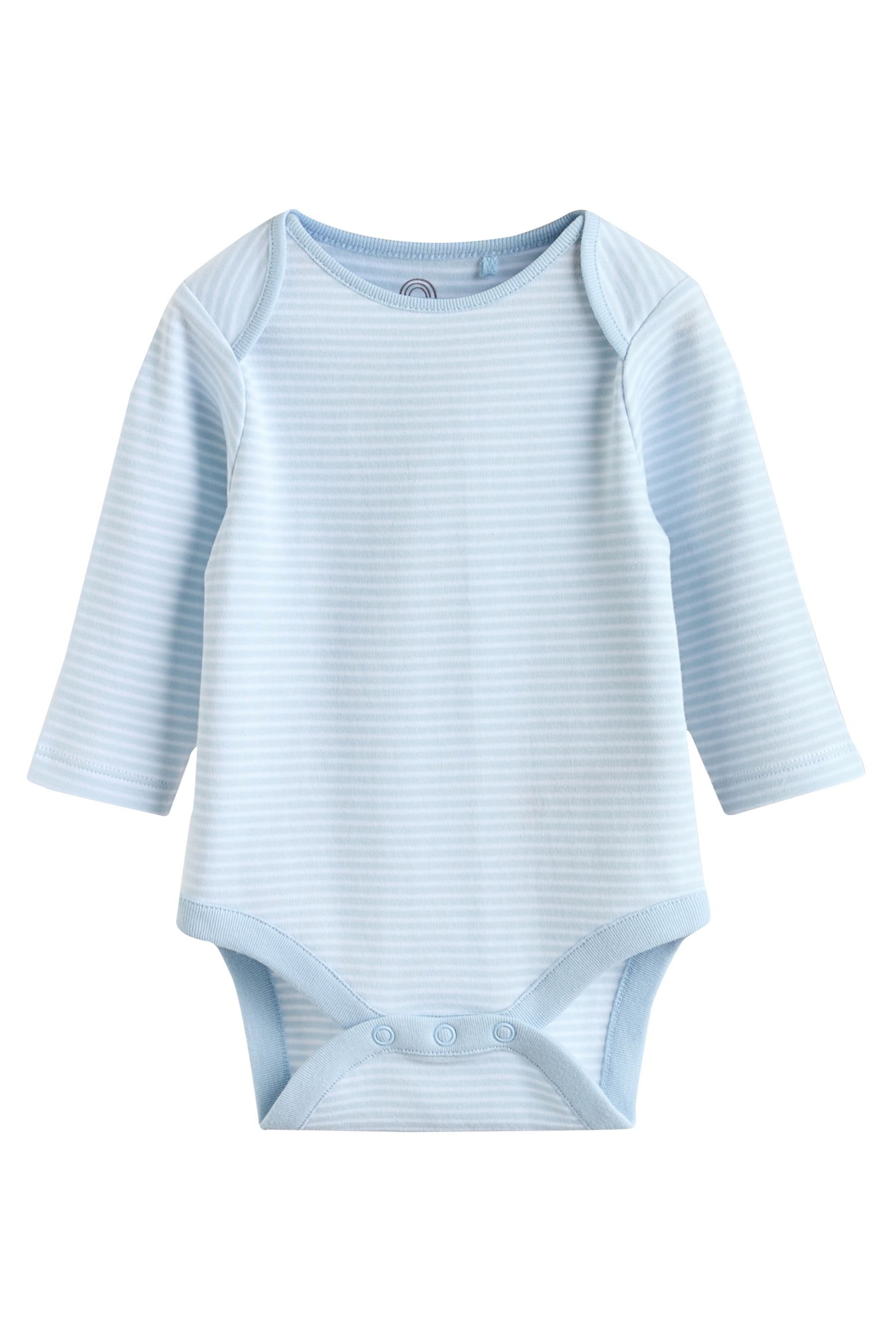 Next Langarmbody Langärmelige Baby-Bodysuits, 5er-Pack, Bär (5-tlg) – Bild 4 von 5