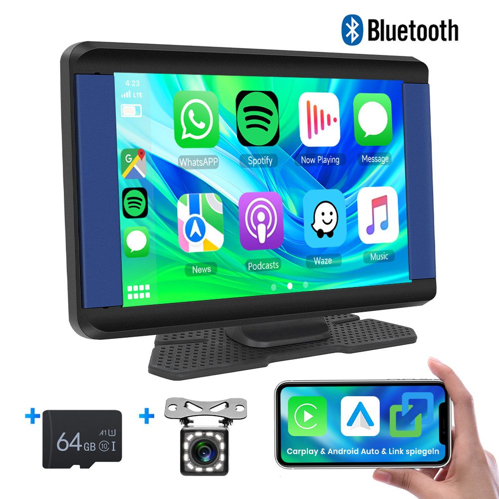 7-Zoll MP5 Tragbarer Smart Player mit AirPlay Carplay Autoradio