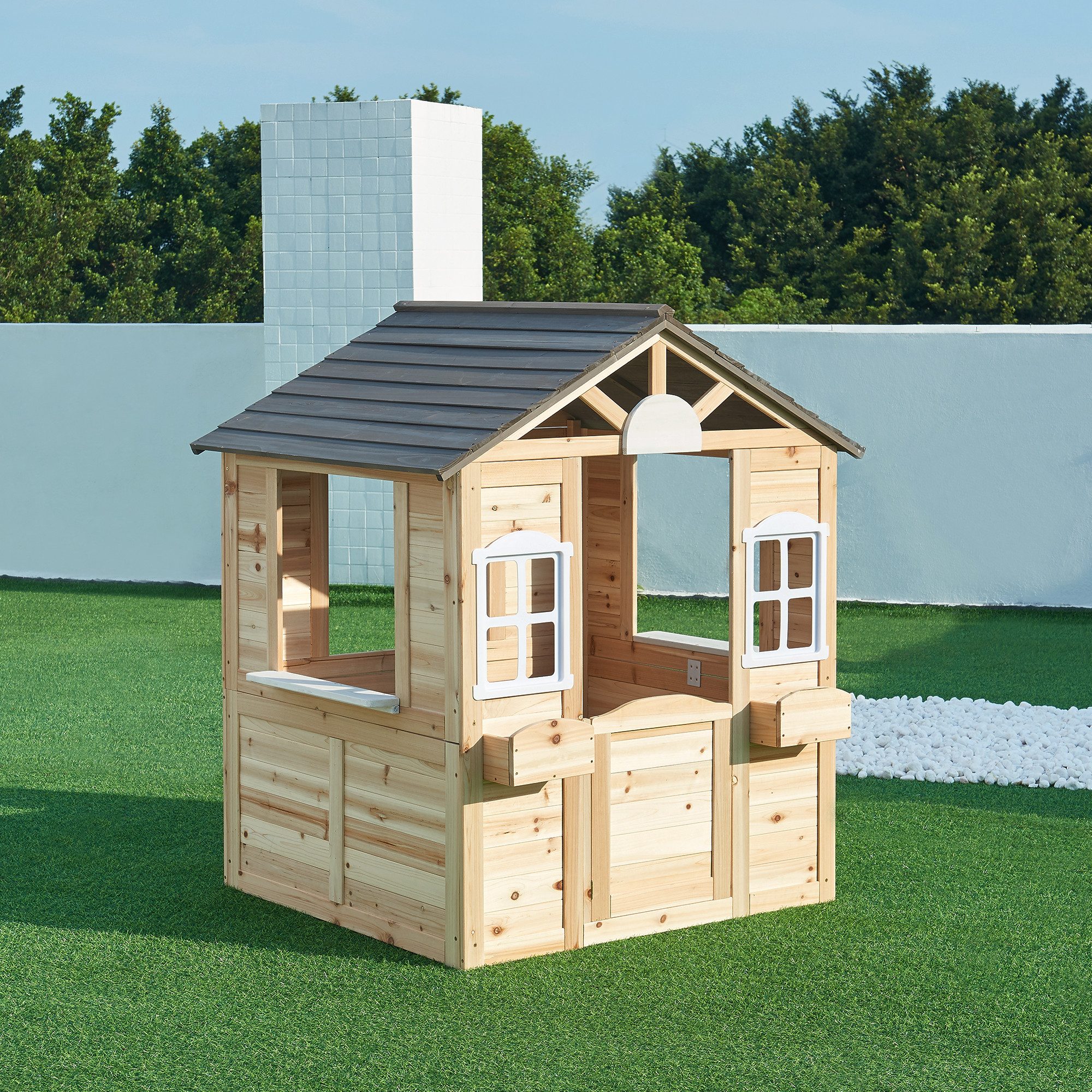 casa.pro Spielhaus, »Acciano« 131 x 113 x 97 cm Tannenholz