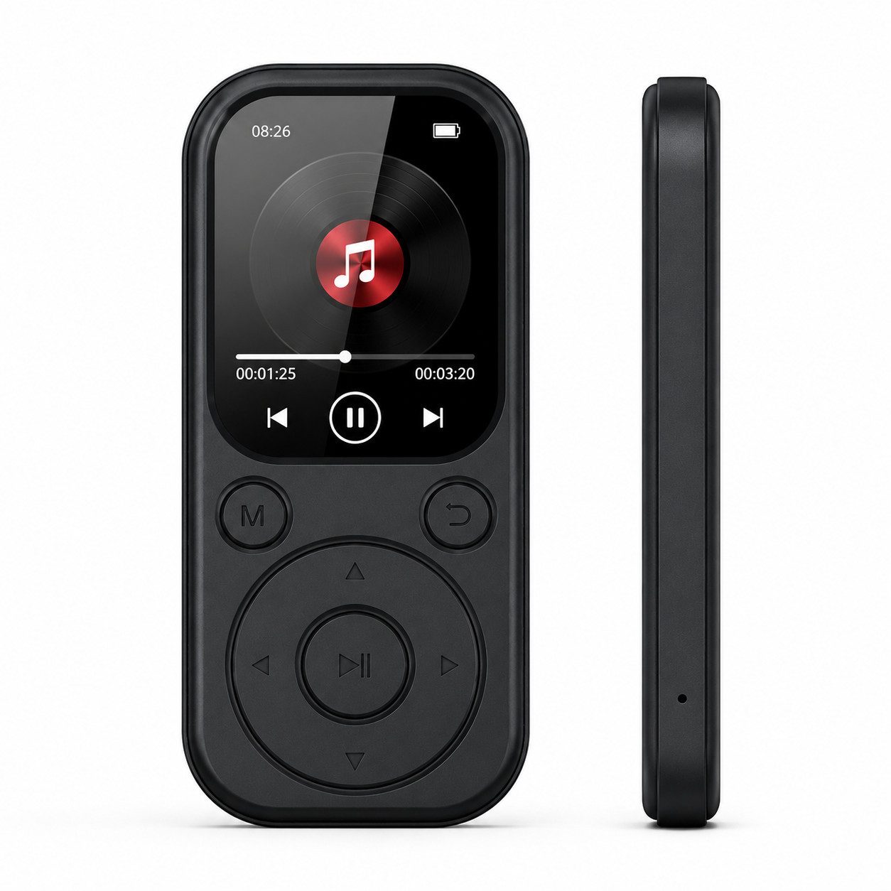Tekoo MP3-Player 64GB Bluetooth 5.4, 128GB erweiterbar, Recorder & Radio MP3-Player (64 GB, Bluetooth, HiFi Sound, verlustfreie Musik, E-Book-Reader, UKW-Radio)