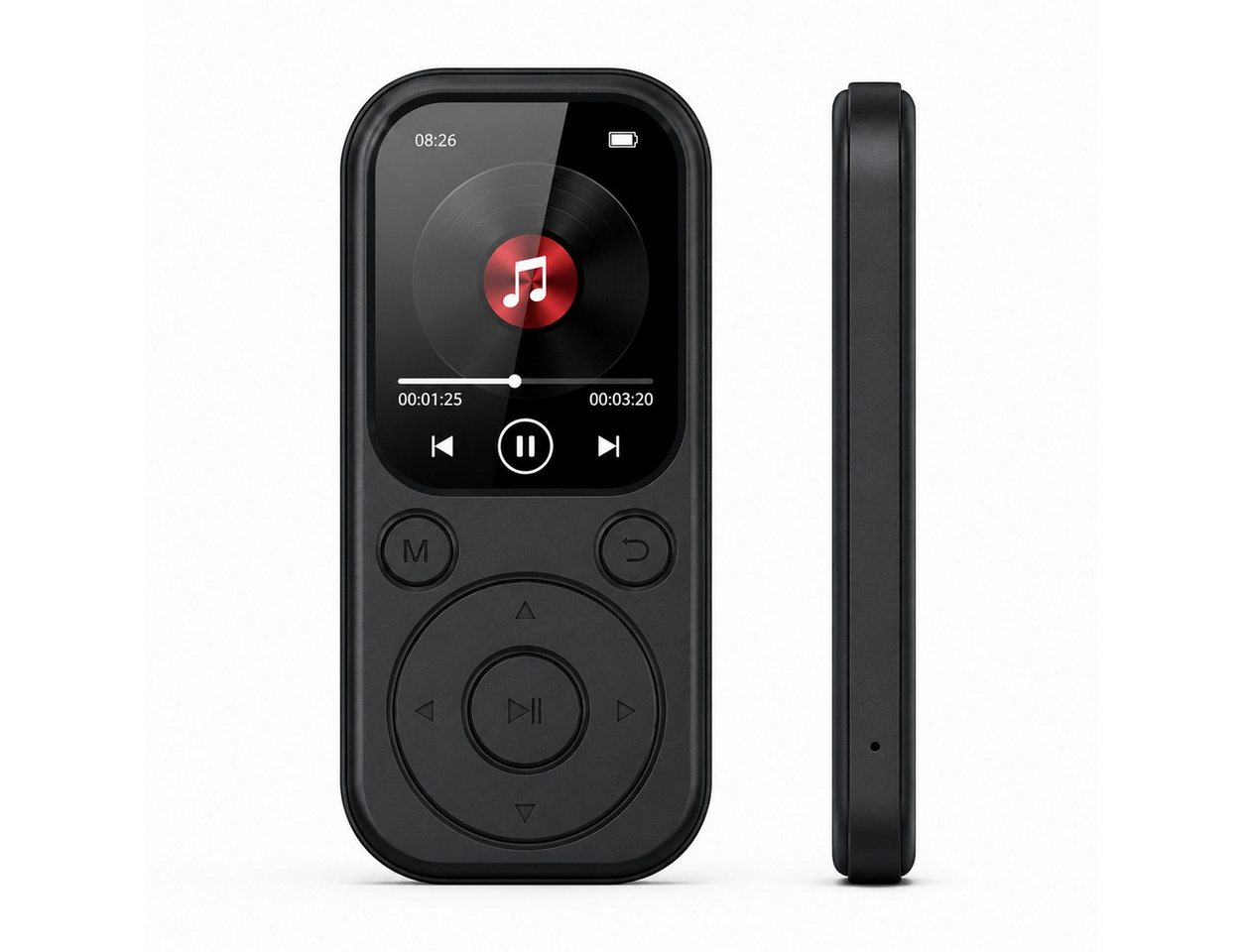 Tekoo MP3-Player 64GB Bluetooth 5.4, 128GB erweiterbar, Recorder & Radio MP3-Player (64 GB, Bluetooth, HiFi Sound, verlustfreie Musik, E-Book-Reader, UKW-Radio)