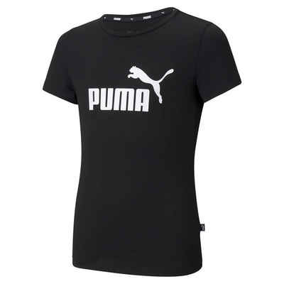 PUMA T-Shirt Mädchen T-Shirt - ESS Logo Tee, Rundhals, Kurzarm