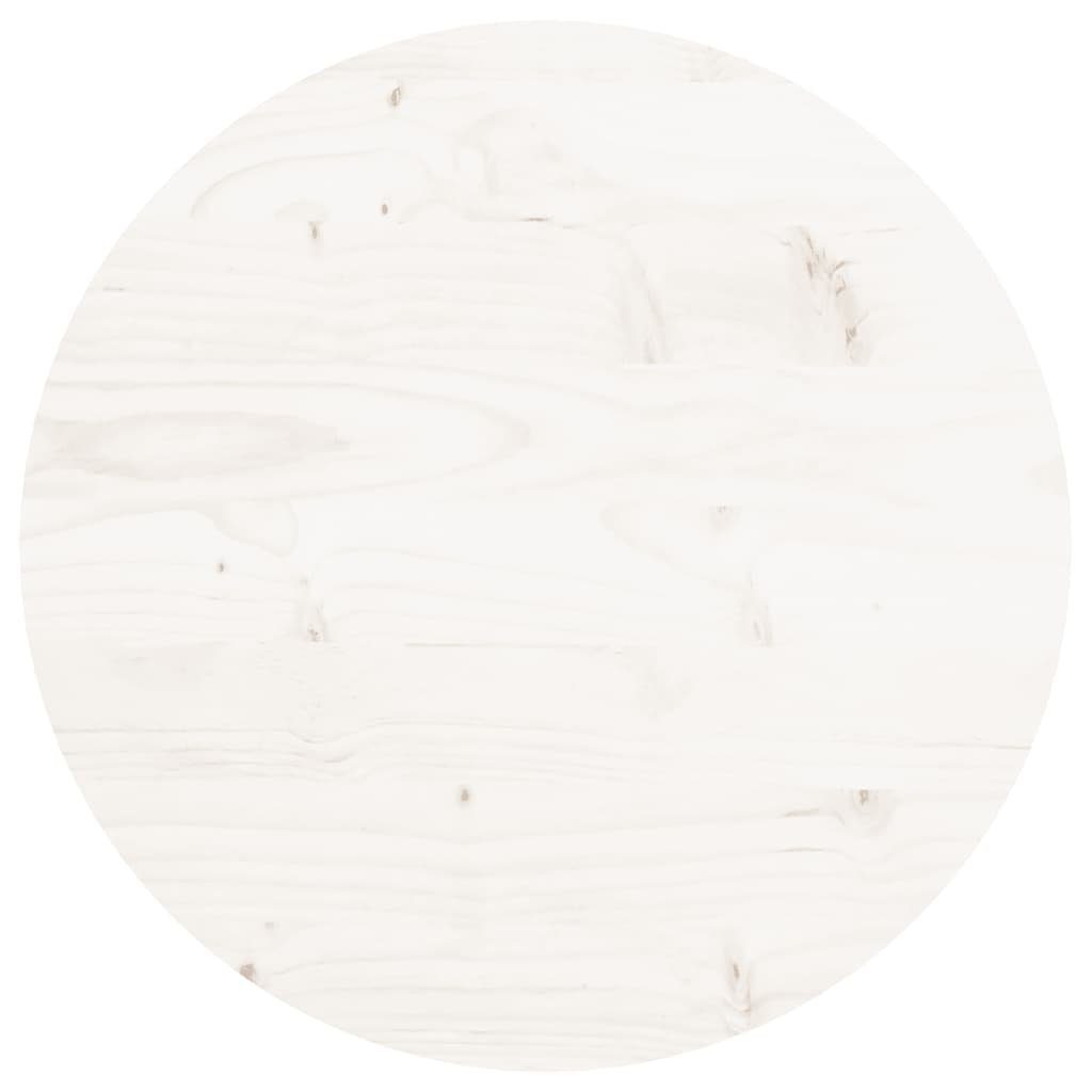 Kiefer Rund Weiß furnicato cm Ø40x3 Tischplatte Massivholz