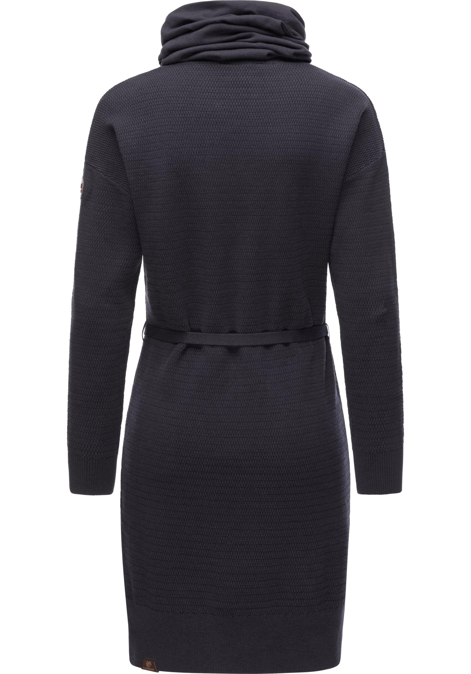 Ragwear Sweatkleid Babett Dress Intl. warmes Winterkleid mit breitem Rollkragen