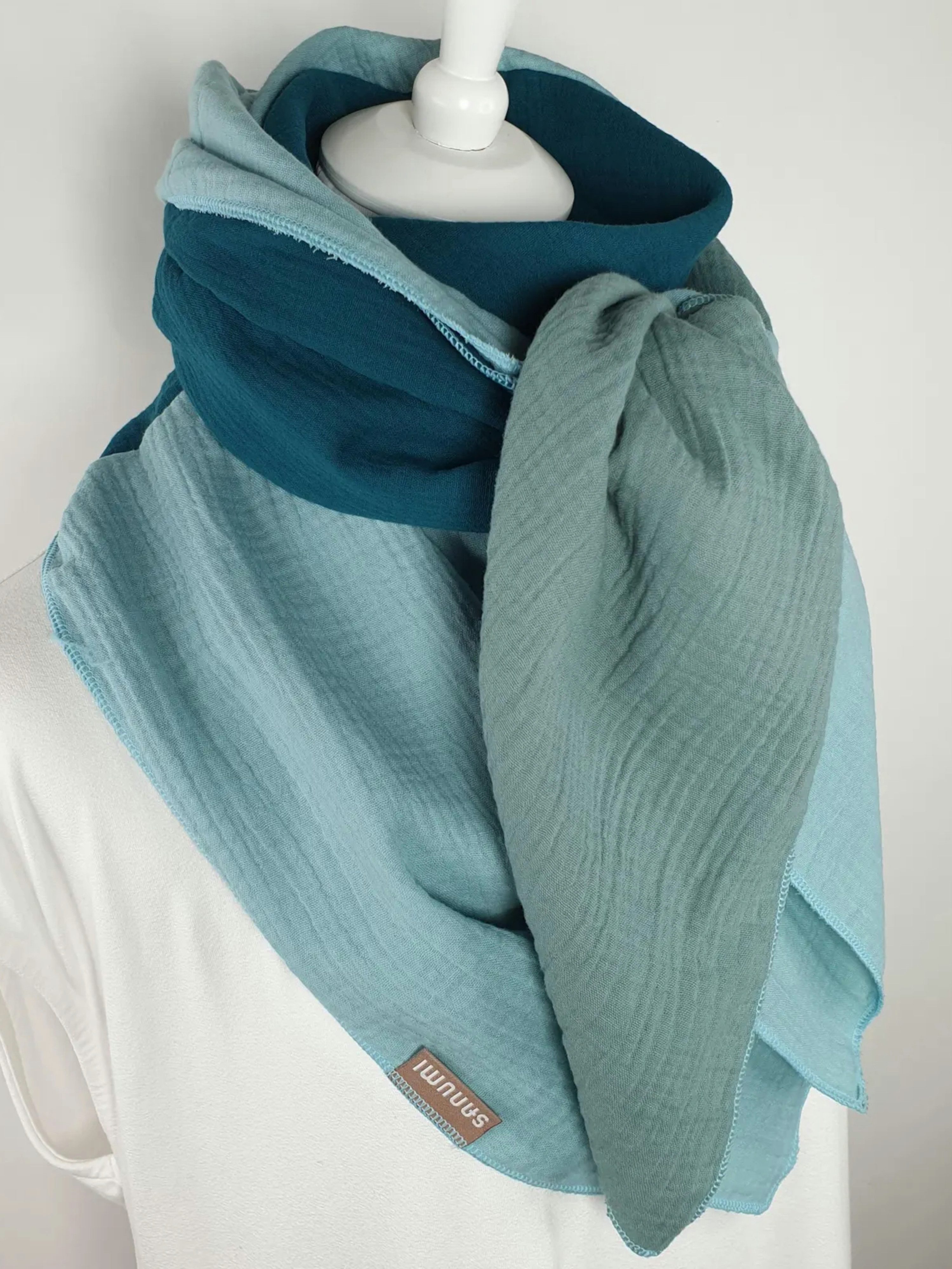 sanumi Halstuch musselintuch mehrfarbig pastellfarben günstig online kaufen