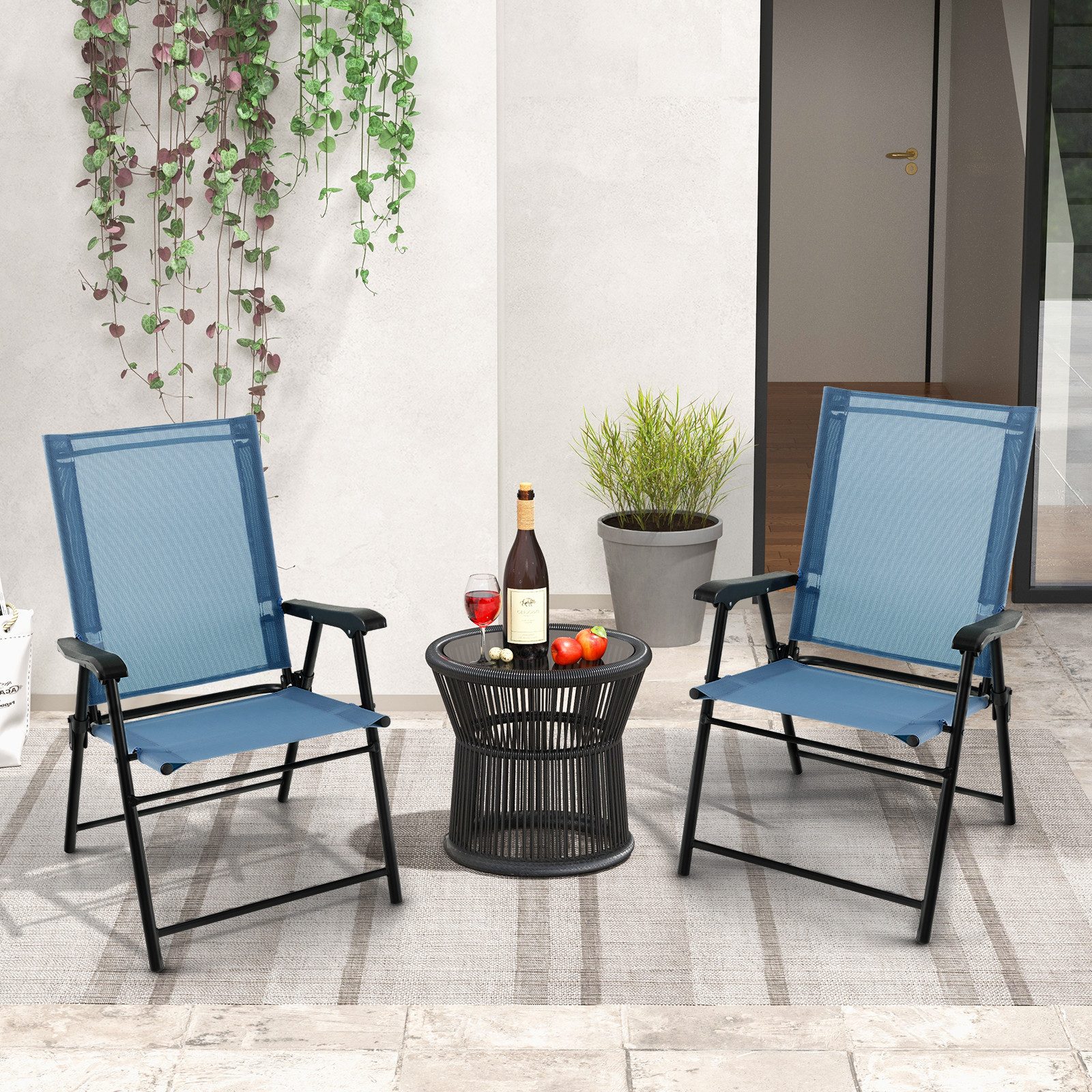 KOMFOTTEU Balkonset, (2-tlg), Gartenstuhl klappbar, bis günstig online kaufen