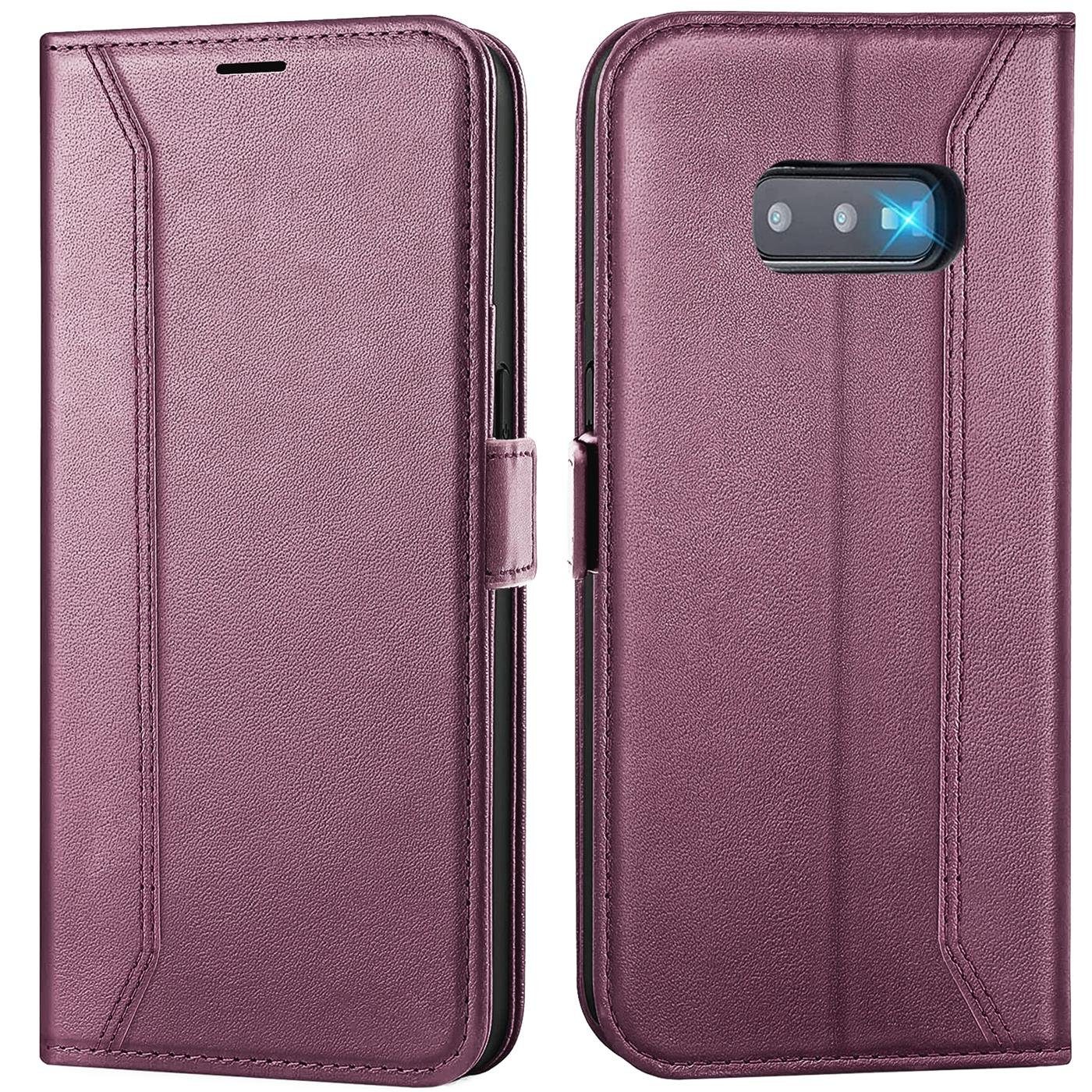 CoolGadget Handyhülle Wallet Klapptasche Cover Case für Samsung Galaxy S10e 5,8 Zoll, Handy Tasche mit RFID Schutz Kartenfach Book Schutzhülle