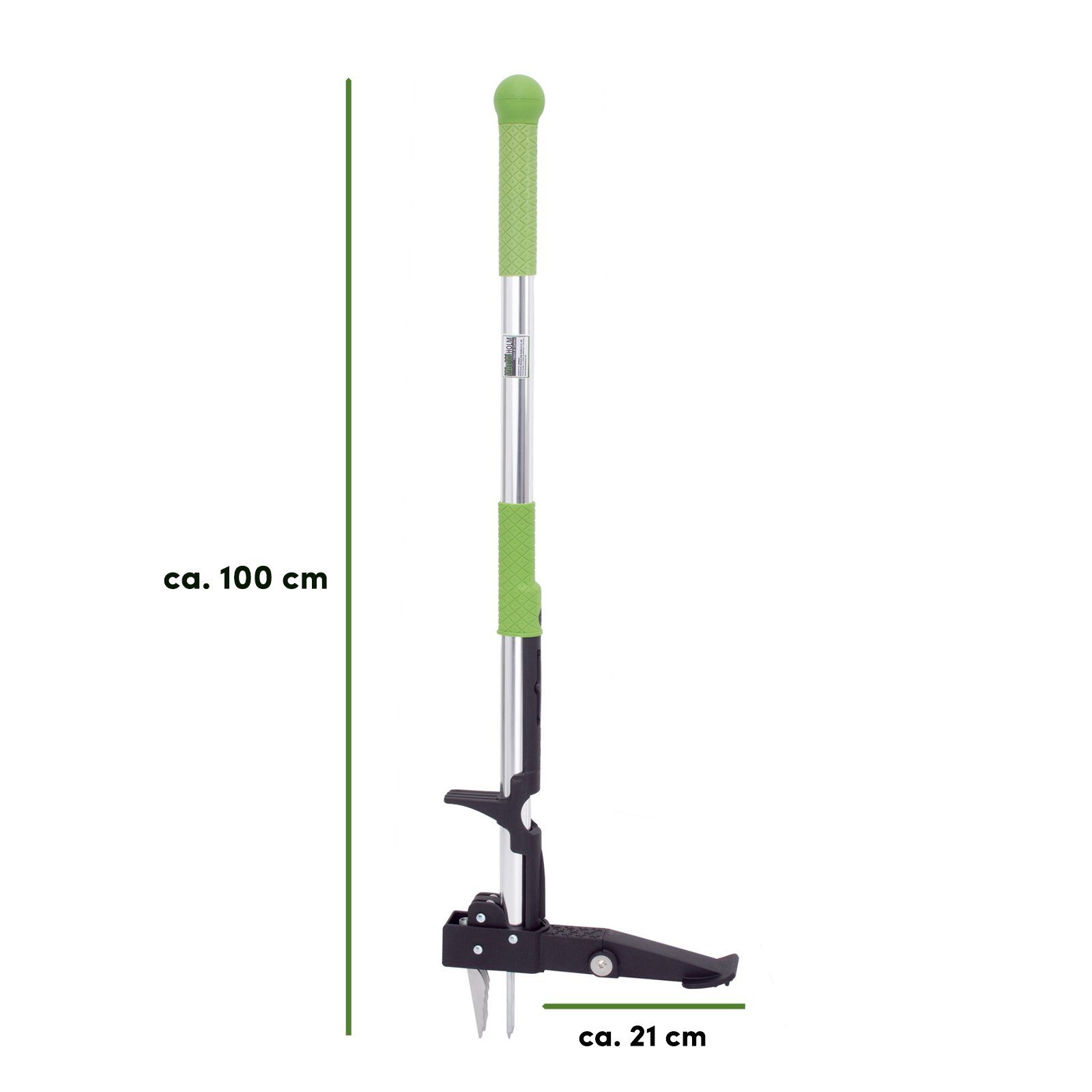 TRUTZHOLM Unkrautstecher Löwenzahnentferner Unkrautentferner 100 cm Länge inkl. 4 Krallen, 100 cm Gesamtlänge