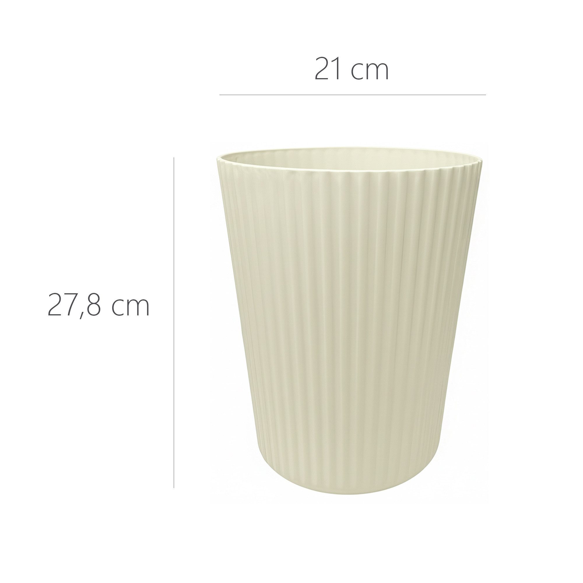 Sinoba Papierkorb ANX Mülleimer Papiereimer, aus stabilem Kunststoff ideal für Kinderzimmer Büro Höhe 27,8 cm 9L