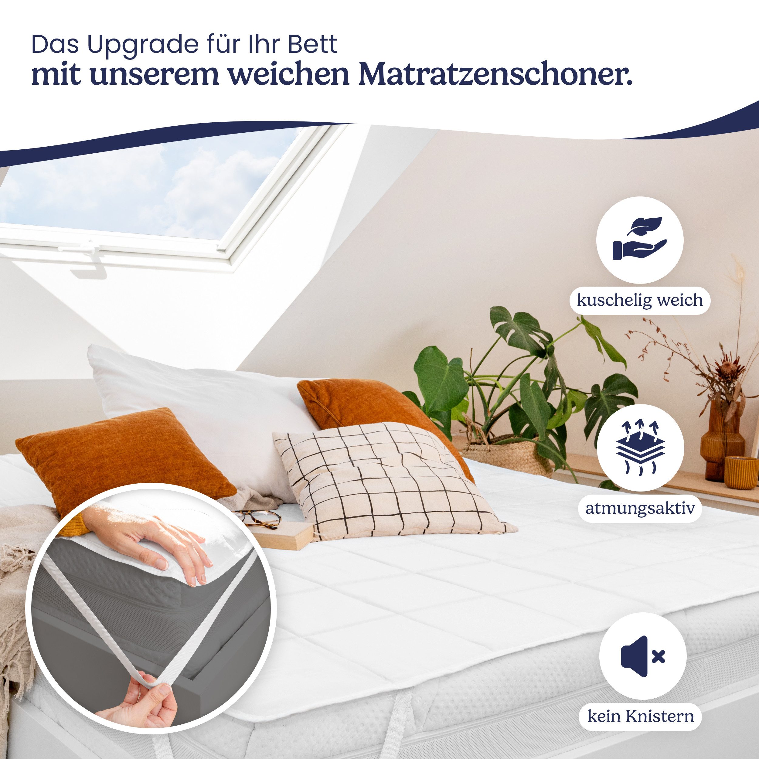 Matratzenauflage Matratzenschoner - Matratzenauflage viele Größen günstig online kaufen