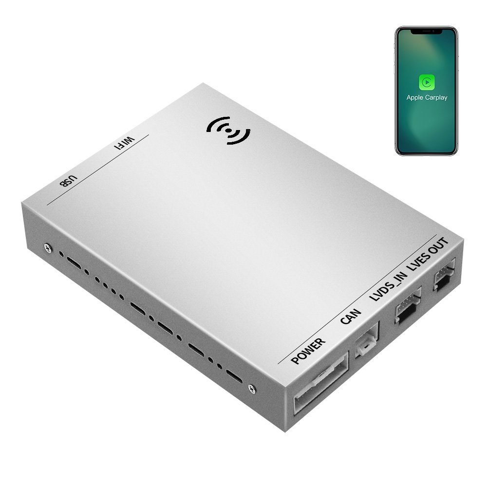 GABITECH Drahtlos CarPlay & Android Auto für Mercedes E S C GLK NTG 4.0 Autoradio (Mercedes E-Klasse, GLK-Klasse, C-Klasse, SLK-Klasse, S-Klasse)