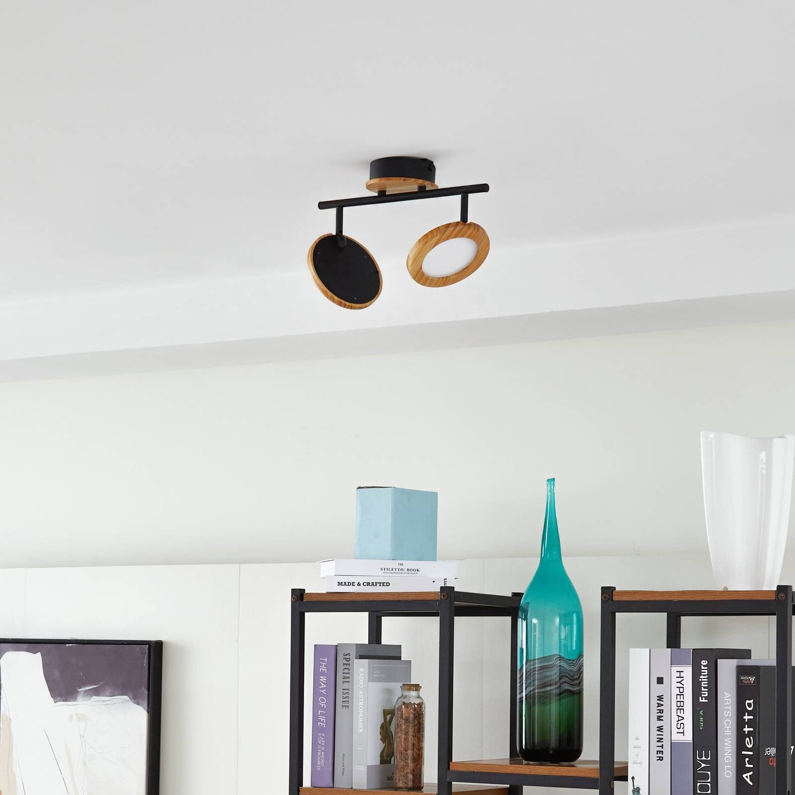 Lindby Deckenstrahler Manel, LED, Metall warmweiß IP20, LED 10 W gesamt, warmweiß