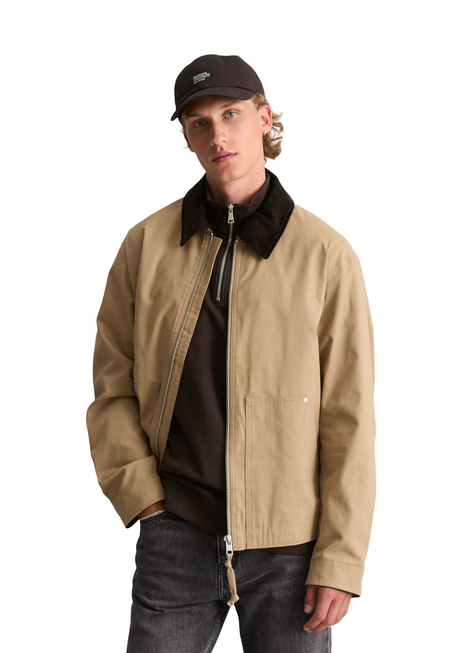 Marc O'Polo DENIM Outdoorjacke aus recyceltem Baumwoll-Canvas