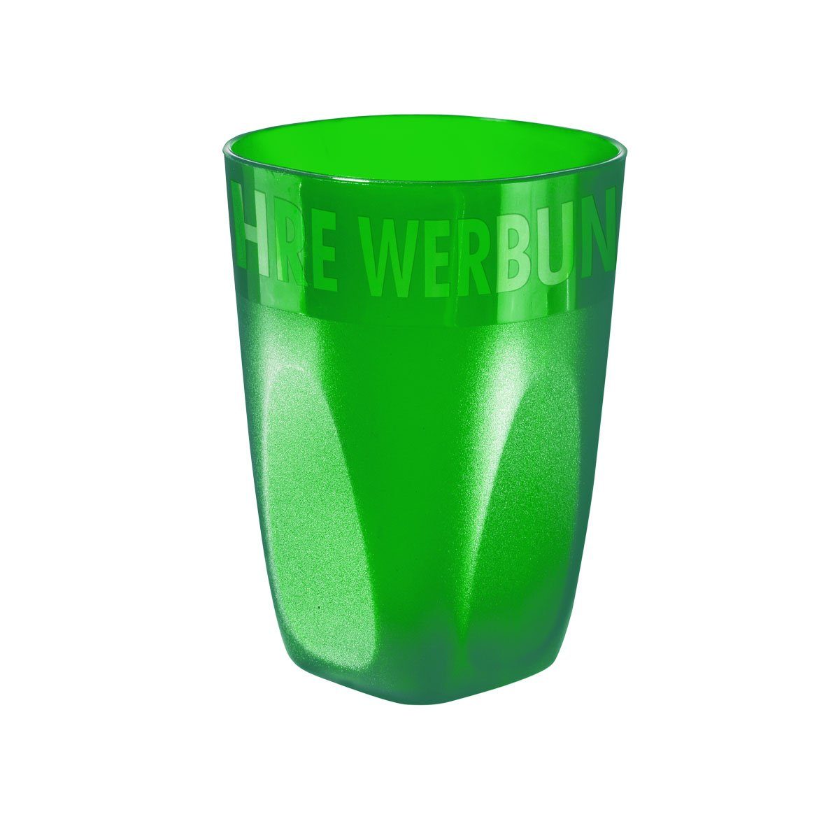 l, mehrweg.pro "Midi trend-grün Mehrwegbecher PP Cup" 1) 0,3 Trinkbecher 1-tlg., (Sparset, Kunststoff,