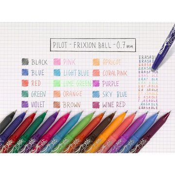 PILOT Ersatzmine Tintenrollerminen FriXion 0,7 mm Schreibfarbe Violett, radierbar 3 Stück