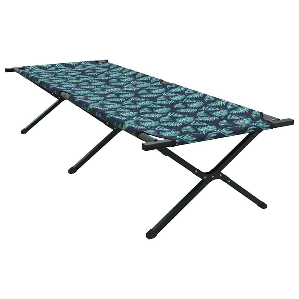 vidaXL Feldbett Klapp Schlafbett fürs Camping Blatt Wald 210 x 80 x 46 cm (1-St)