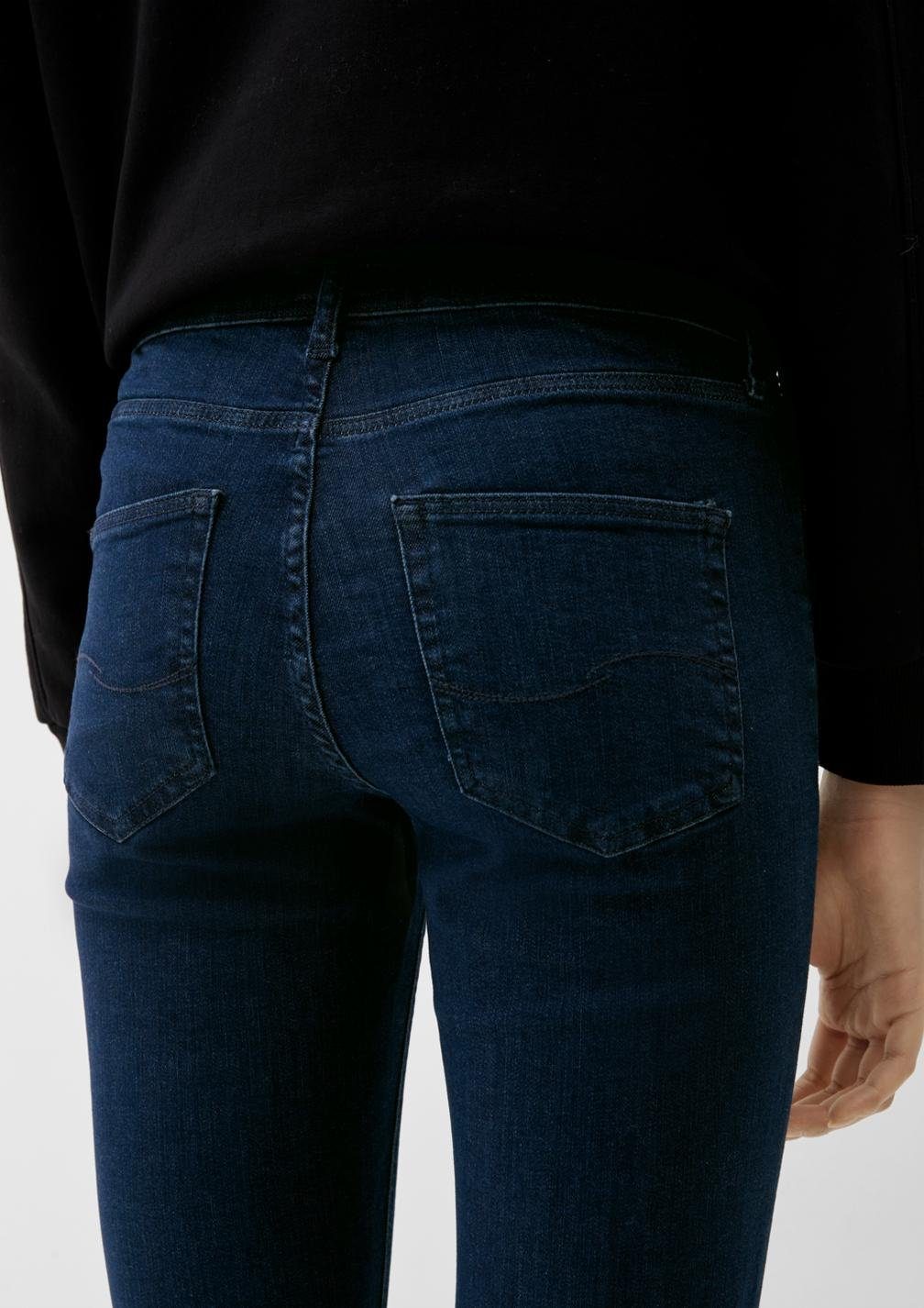 5-Pocket-Form QS klassischer Jeans mit BLUE Taschen Skinny in Skinny-fit-Jeans Fit 58Z8 SADIE