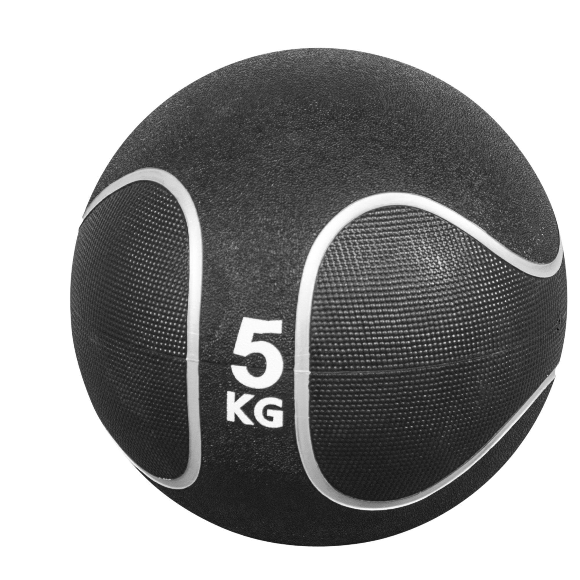 GORILLA SPORTS Medizinball Einzeln / Set, Ø 23 oder 29 cm, rutschfest, aus Gummi, Fitnessball 5 KG