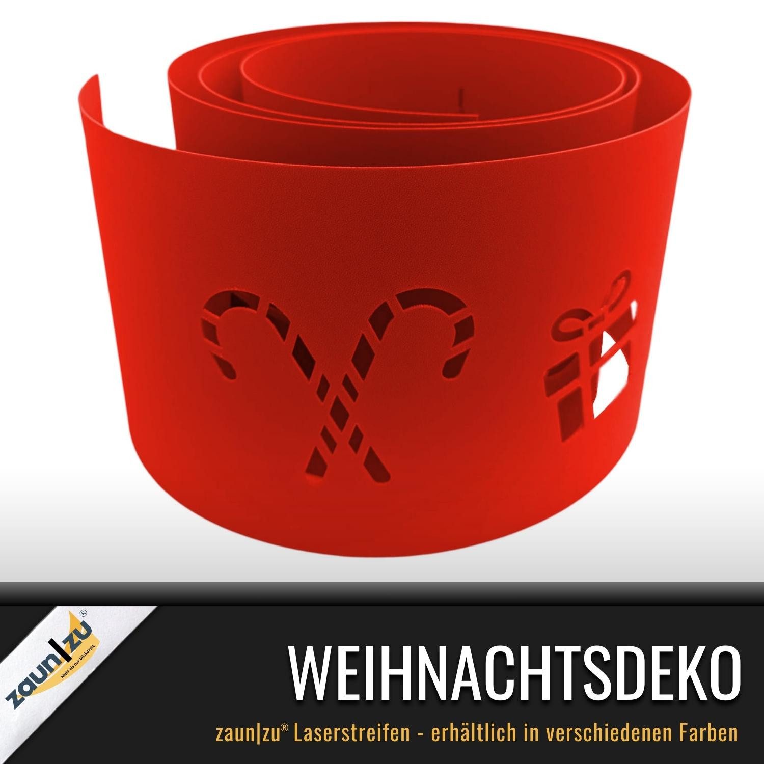 zaunzu Sichtschutzstreifen zaunzu PREMIUM Weihnachtsdeko Tiefschwarz, günstig online kaufen
